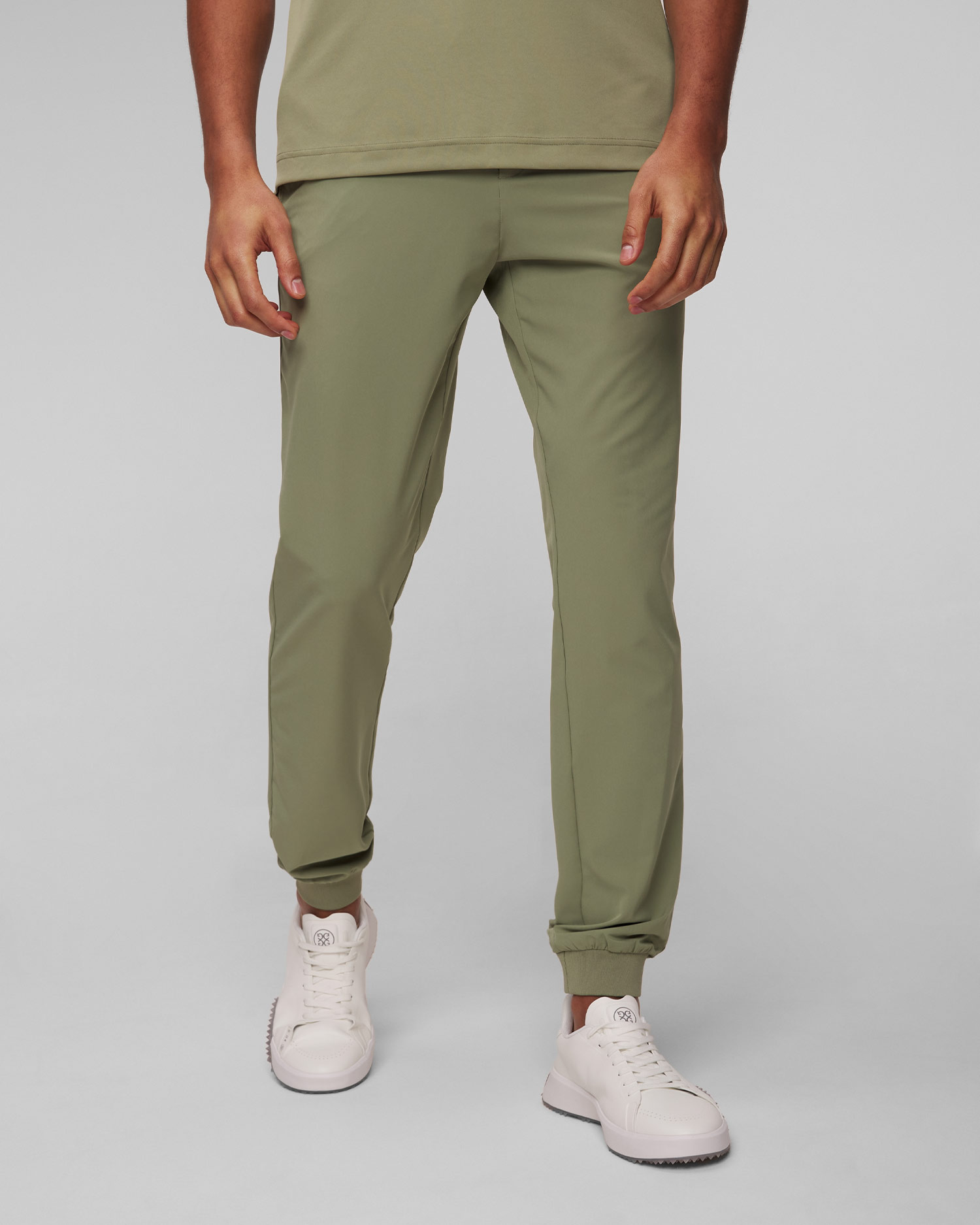 Zelené pánské kalhoty J.Lindeberg Cuff Jogger Pant