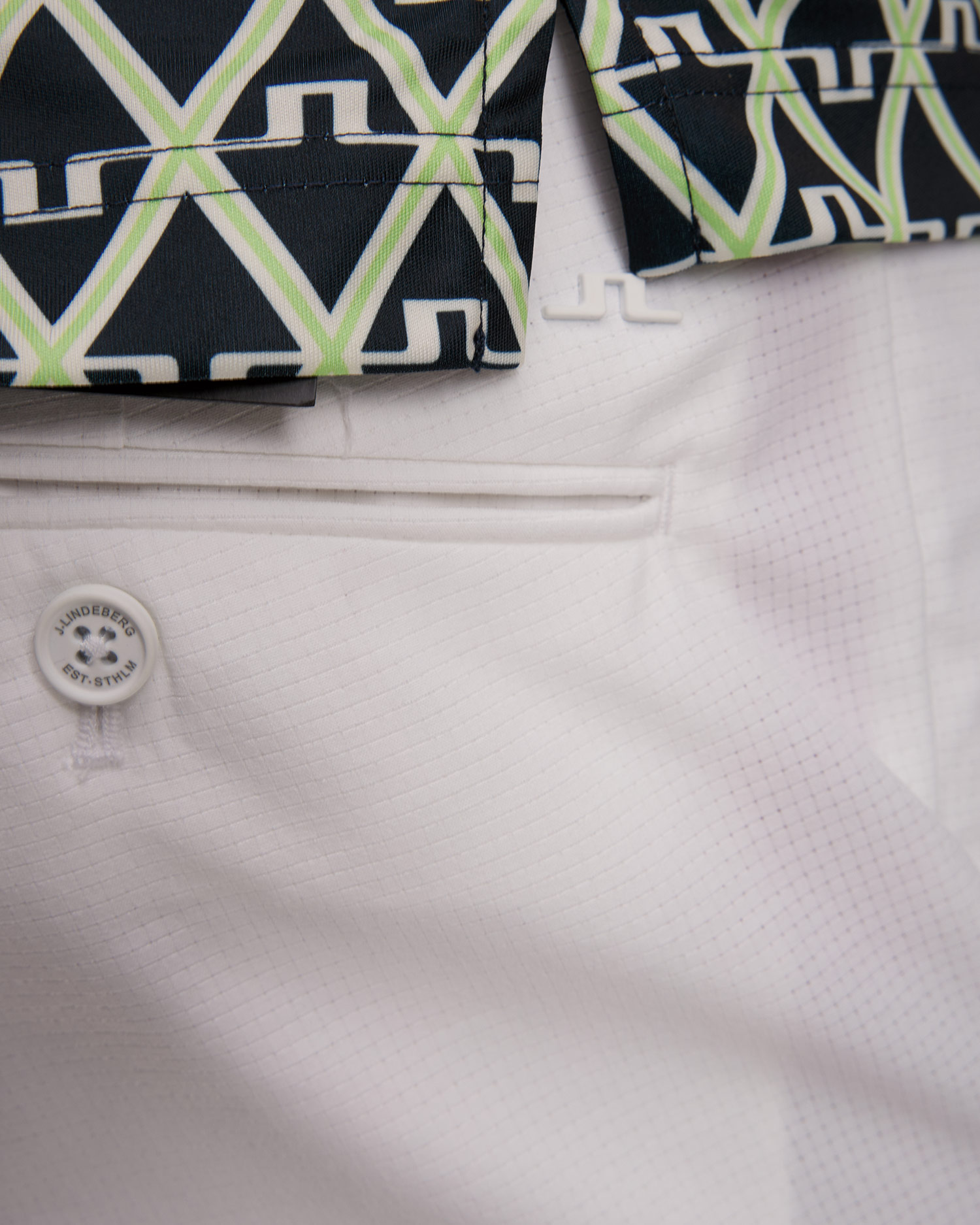 Pantalon blanc pour hommes J.Lindeberg Vent Pant