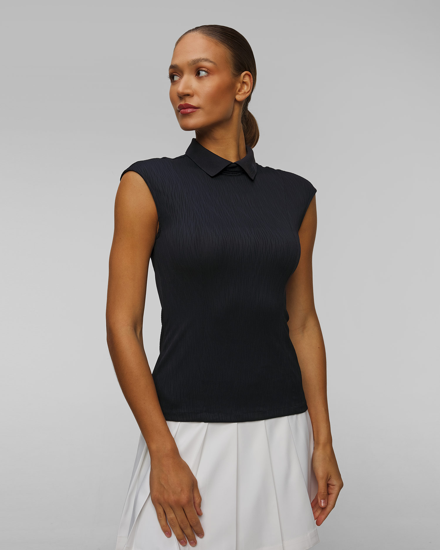 Tmavě modrá dámská funkční polokošile J.Lindeberg Lila Sleeveless Top