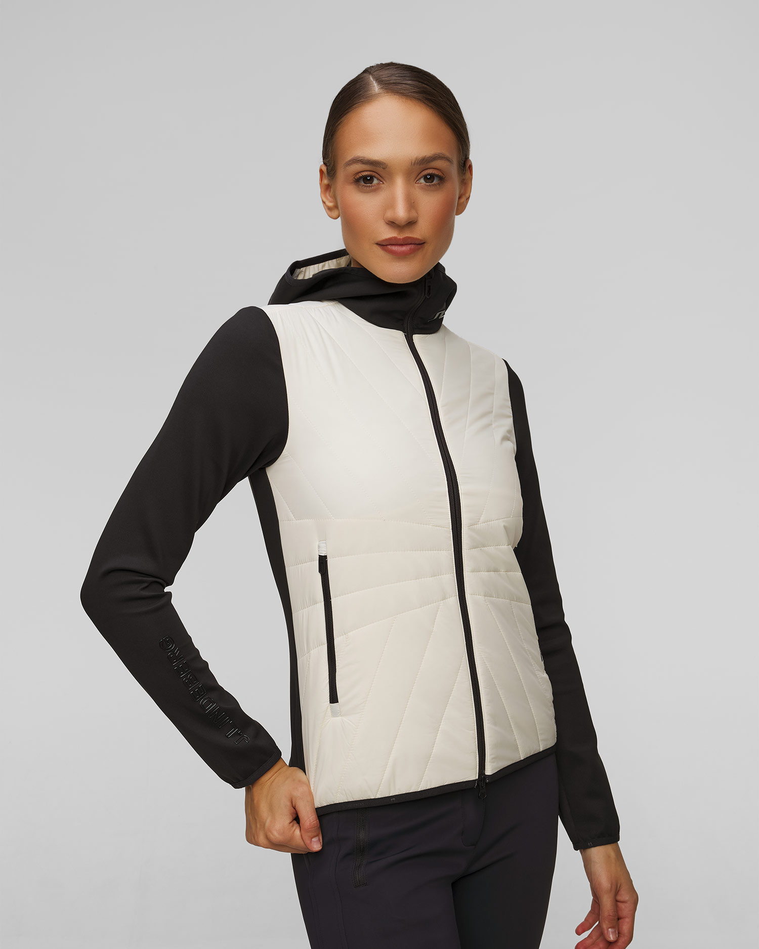 Women's ski jacket J.Lindeberg Holma Quilt Hybrid Hood