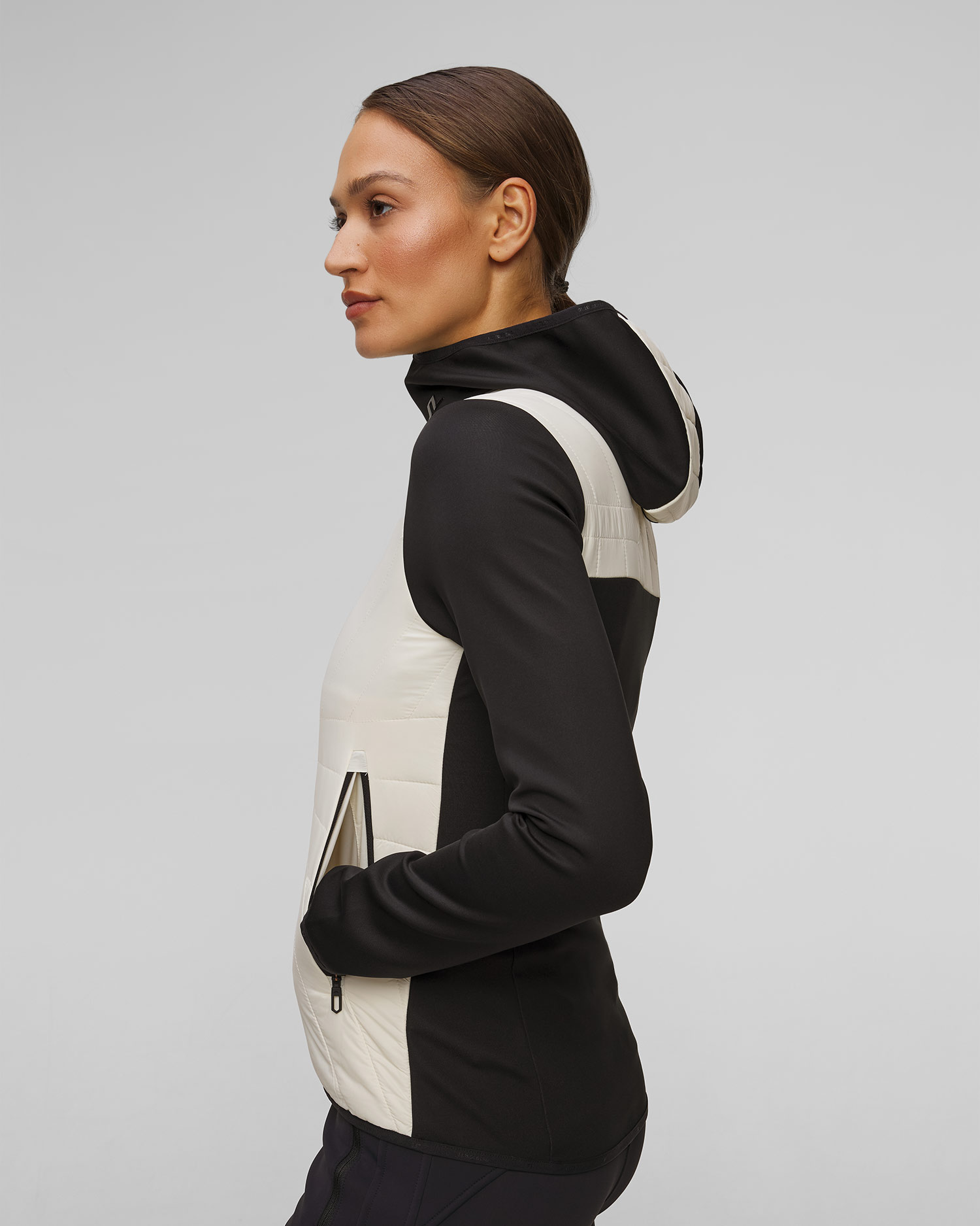 Jachetă hibridă pentru femei J.Lindeberg Holma Quilt Hybrid Hood