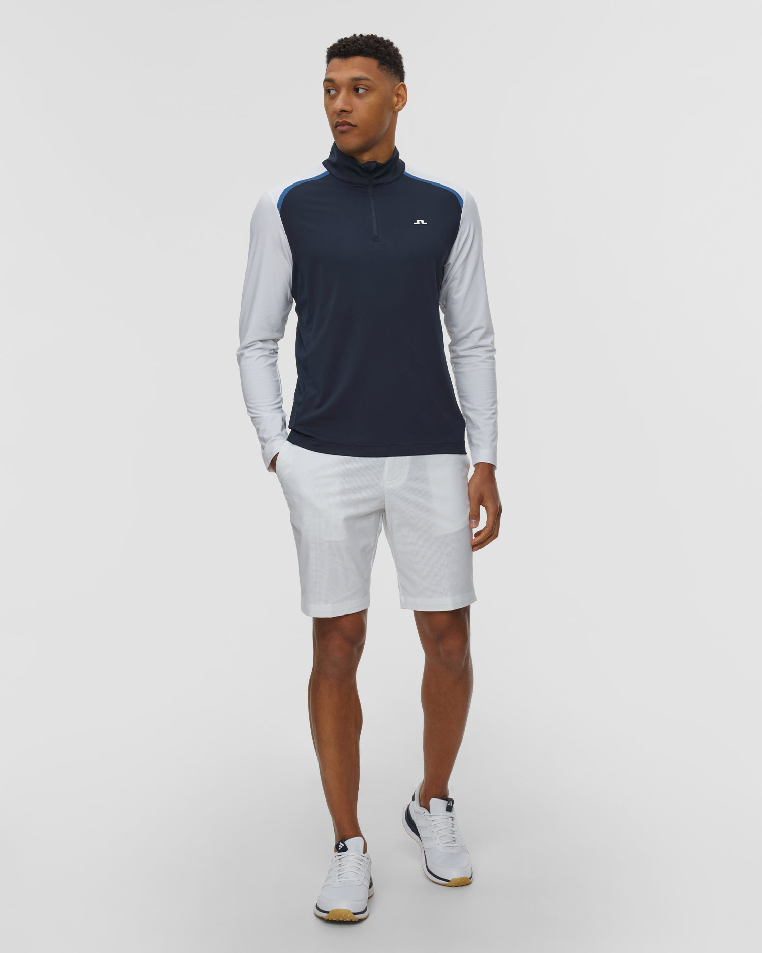 Bluza granatowa męska J.Lindeberg Men Blake Zip Mid Layer