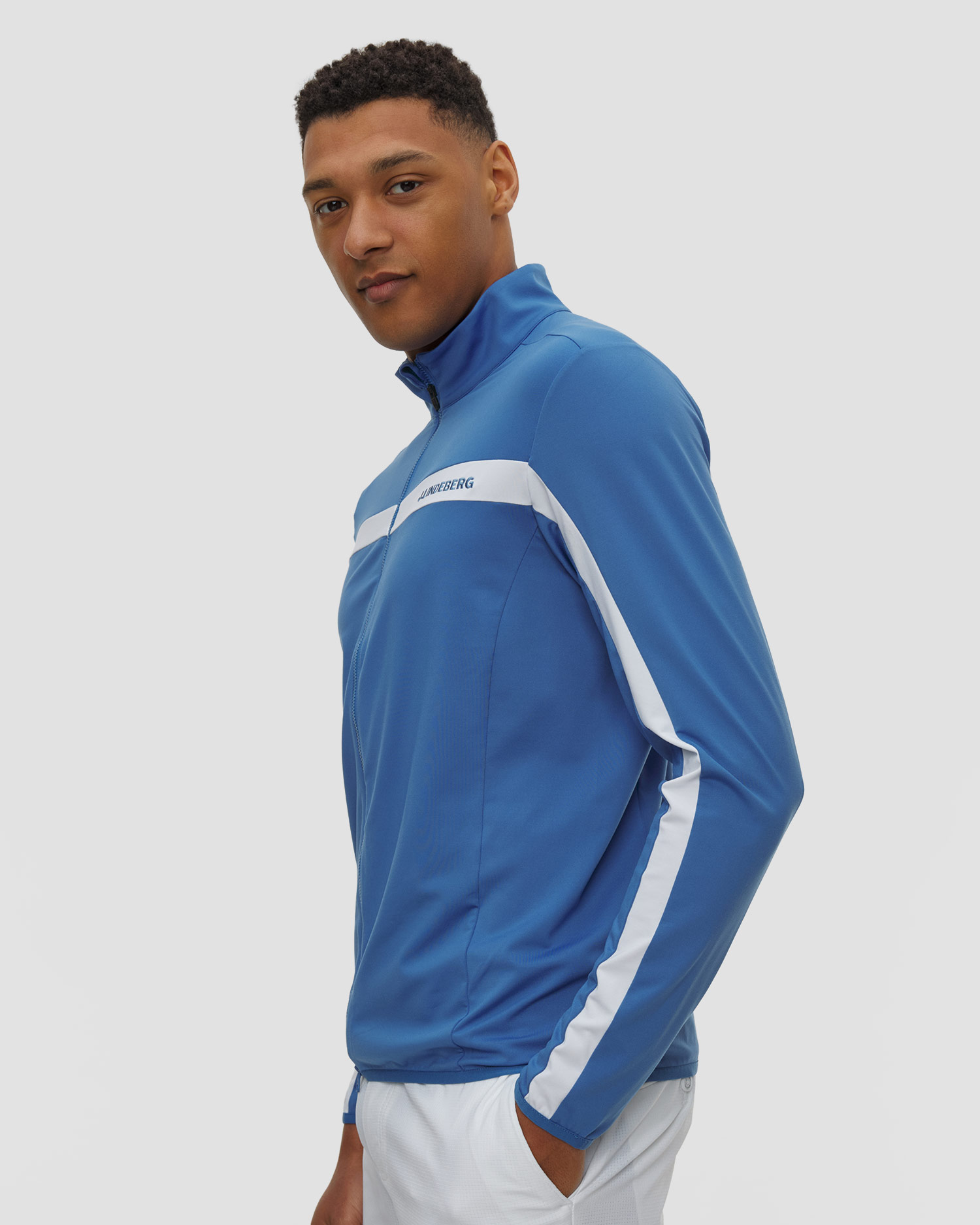 Bluza niebieska męska J.Lindeberg Men Jarvis Mid Layer