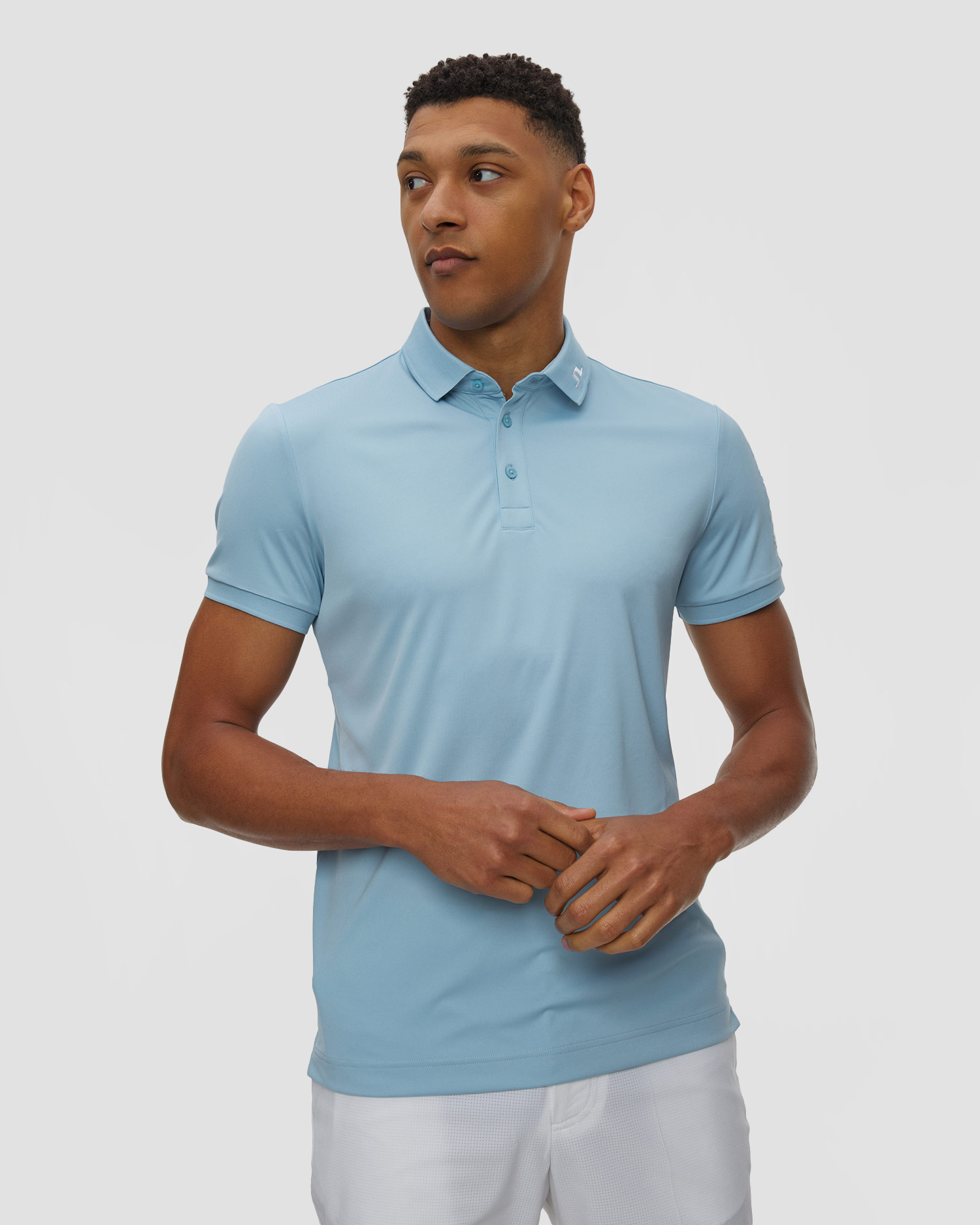 Koszulka polo męska J.Lindeberg Men Tour Tech Slim Fit Polo, Barva/Vzor: Niebieski