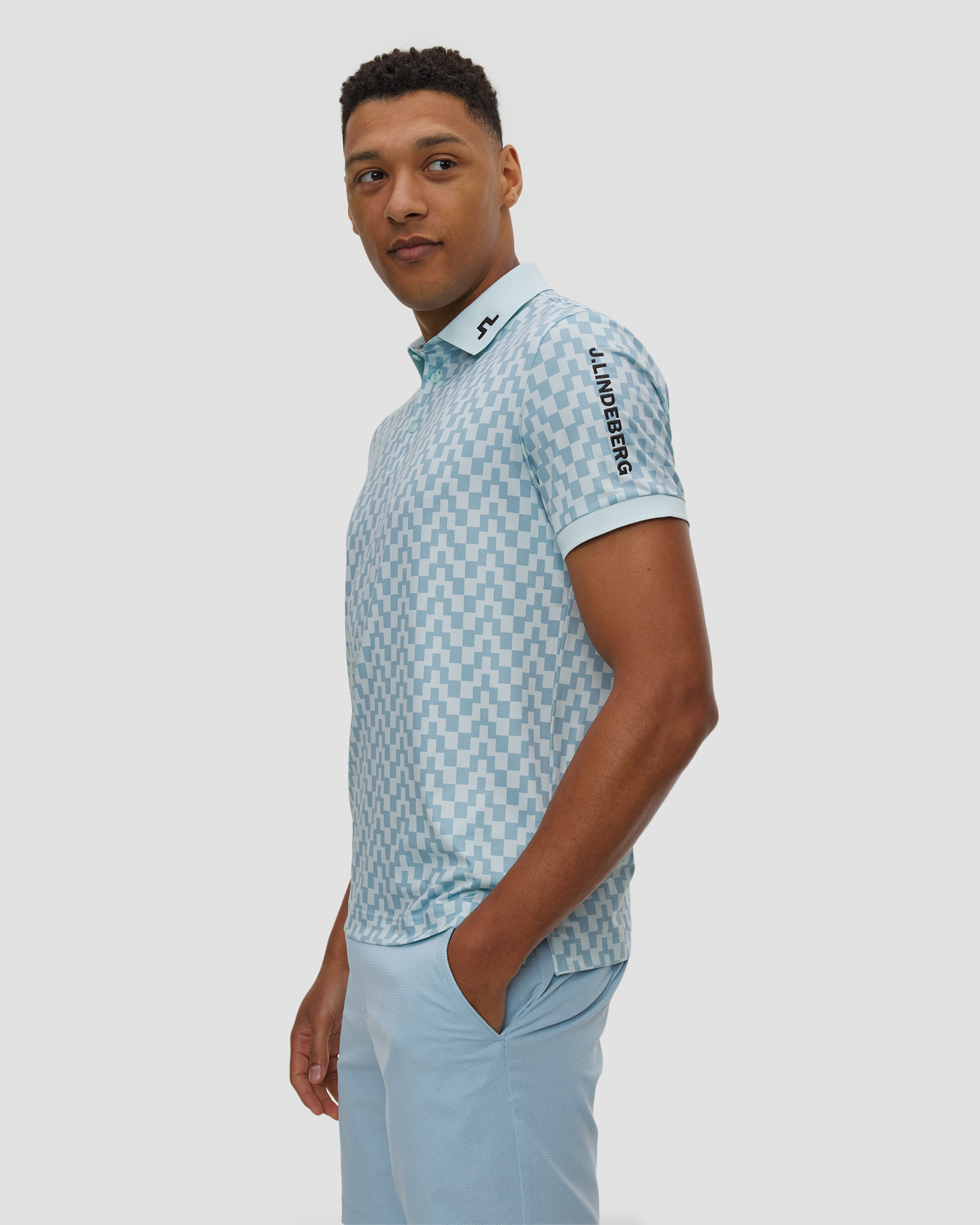 Koszulka polo męska J.Lindeberg Men Tour Tech Print Polo