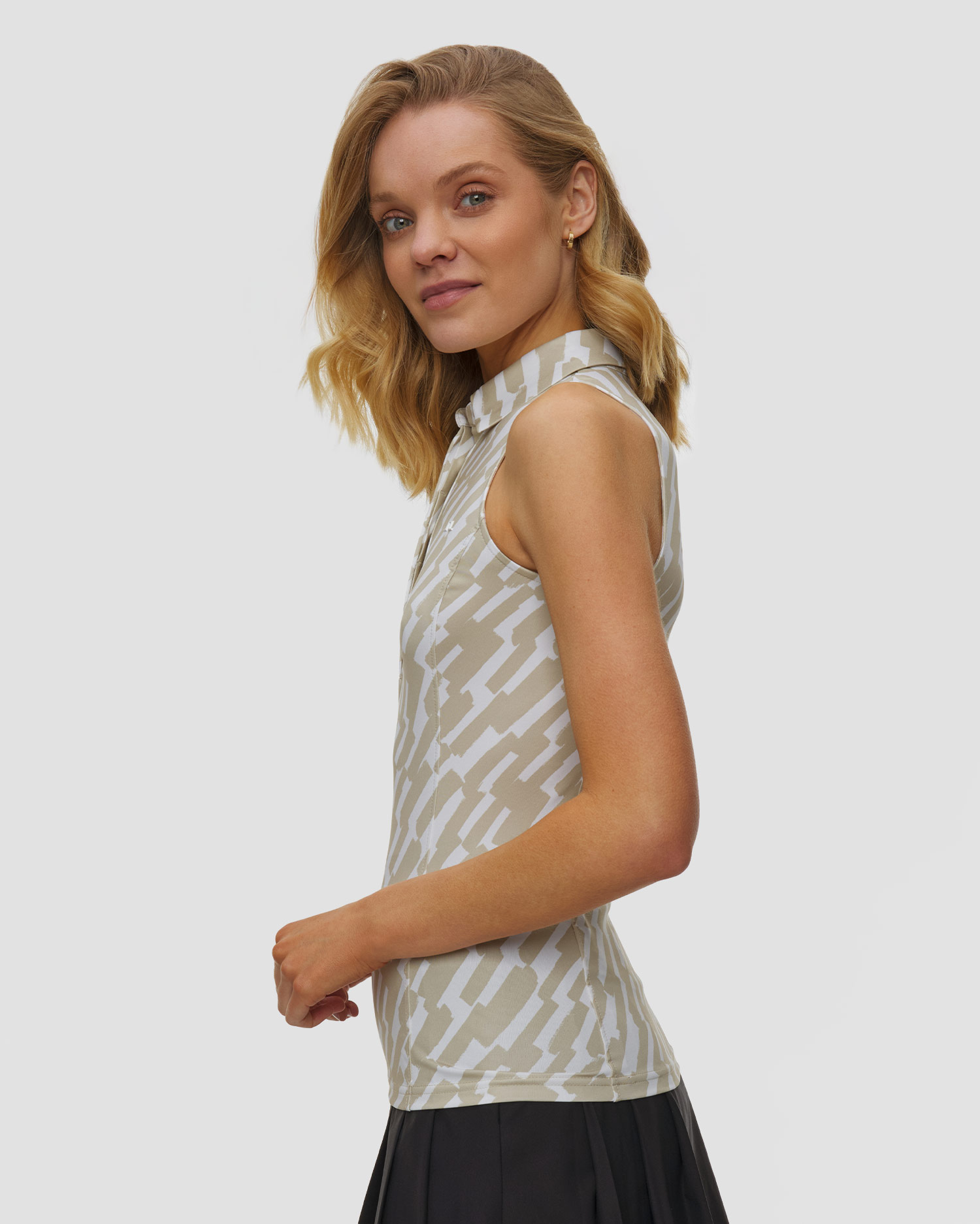 Tricou polo fără mâneci pentru femei J.Lindeberg Ladies Dena Print Sleeveless Polo