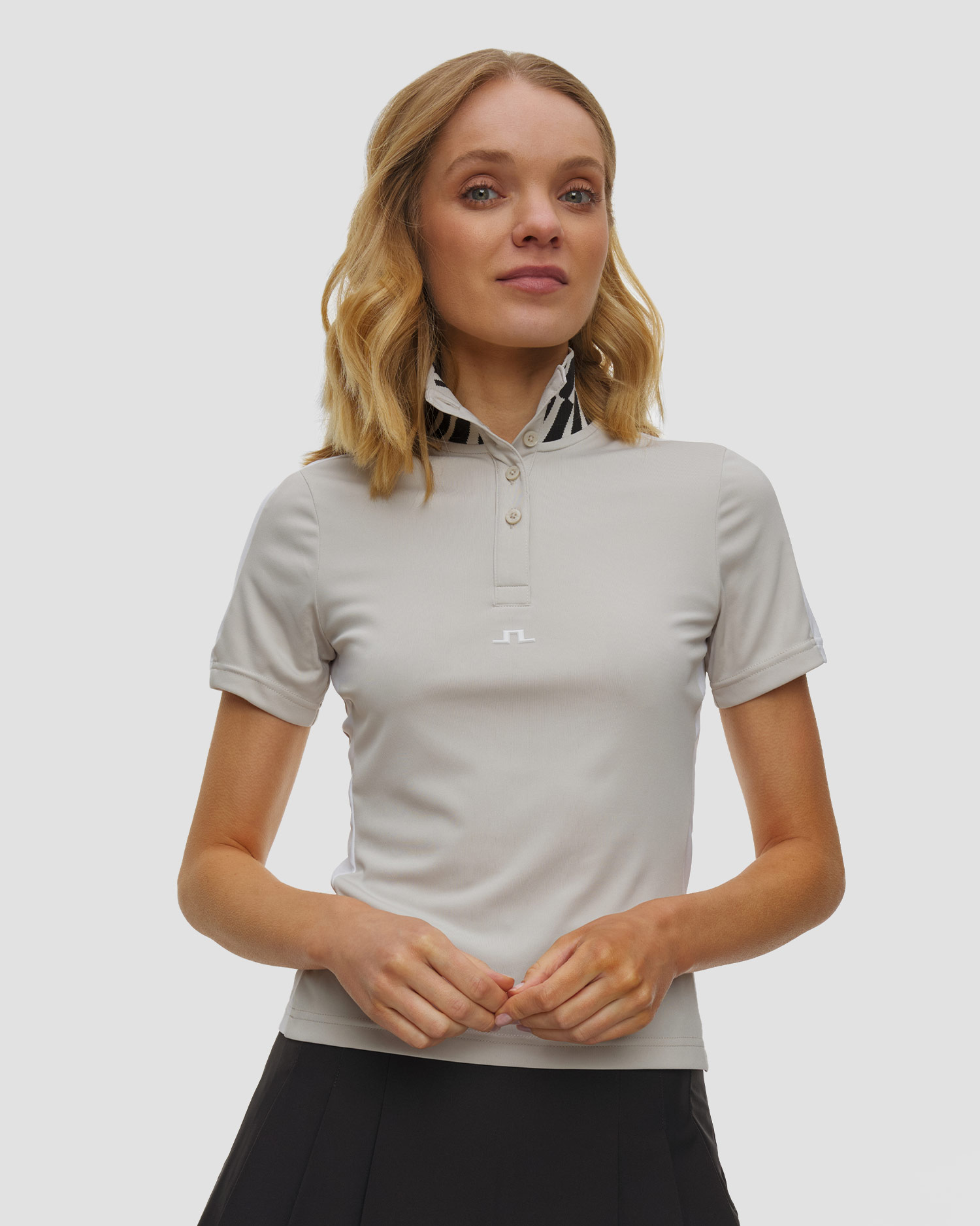 Dámska polokošeľa J.Lindeberg Ladies Pip Polo, Farba-Vzor: Szary