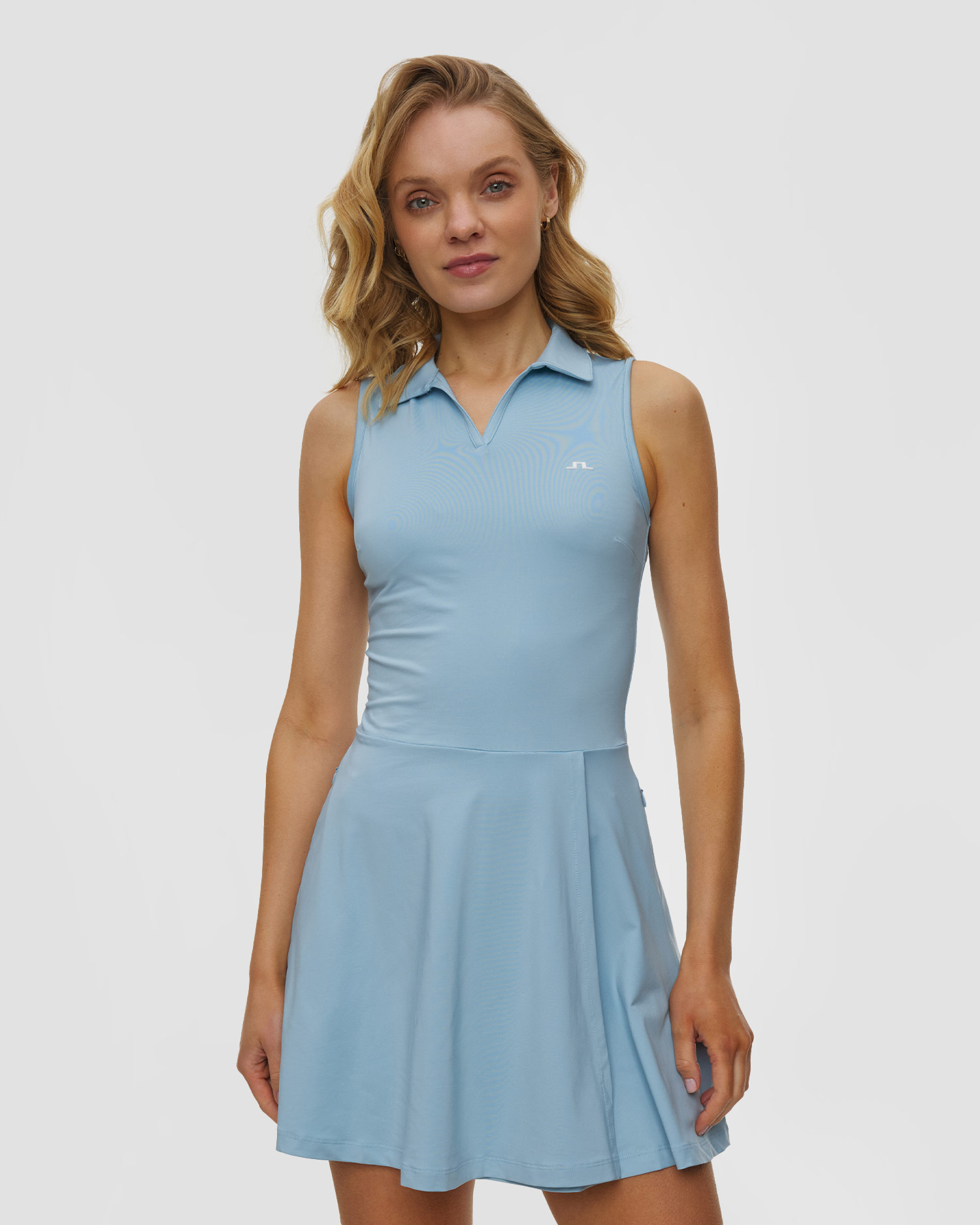 J.Lindeberg Ladies Dana Dress Sportkleid, Farbe/Muster: Niebieski
