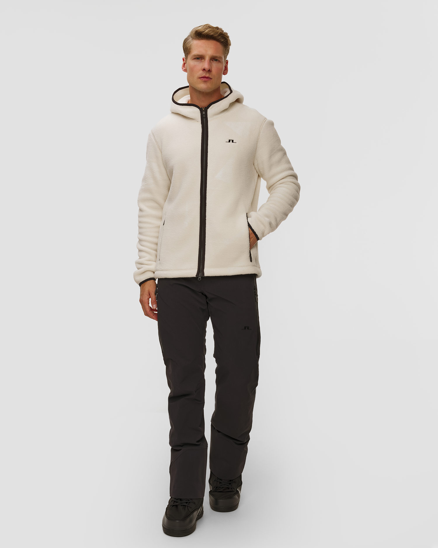 Felpa da uomo J.Lindeberg Seymor Fleece Zip Hood