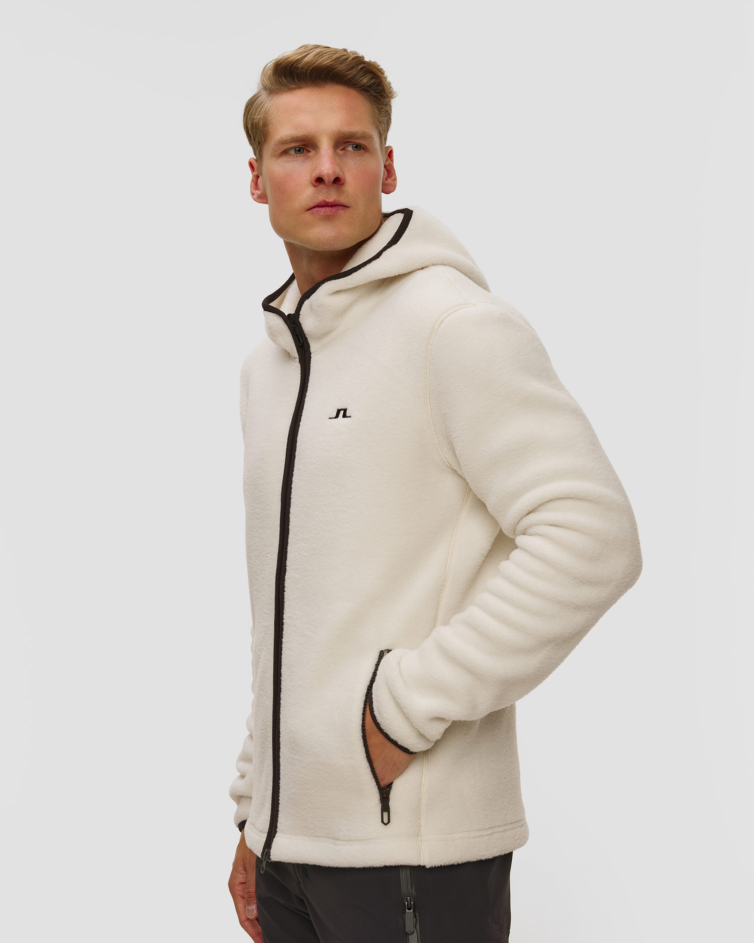 Felpa da uomo J.Lindeberg Seymor Fleece Zip Hood