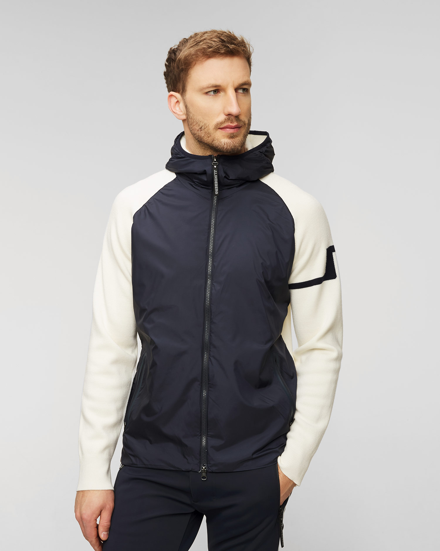 Giacca ibrida blu scuro da uomo J.Lindeberg Cascade
