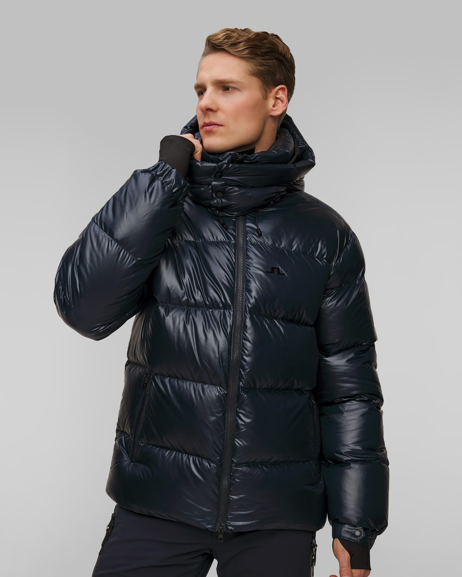 Giacca blu scuro da uomo J.Lindeberg Creek