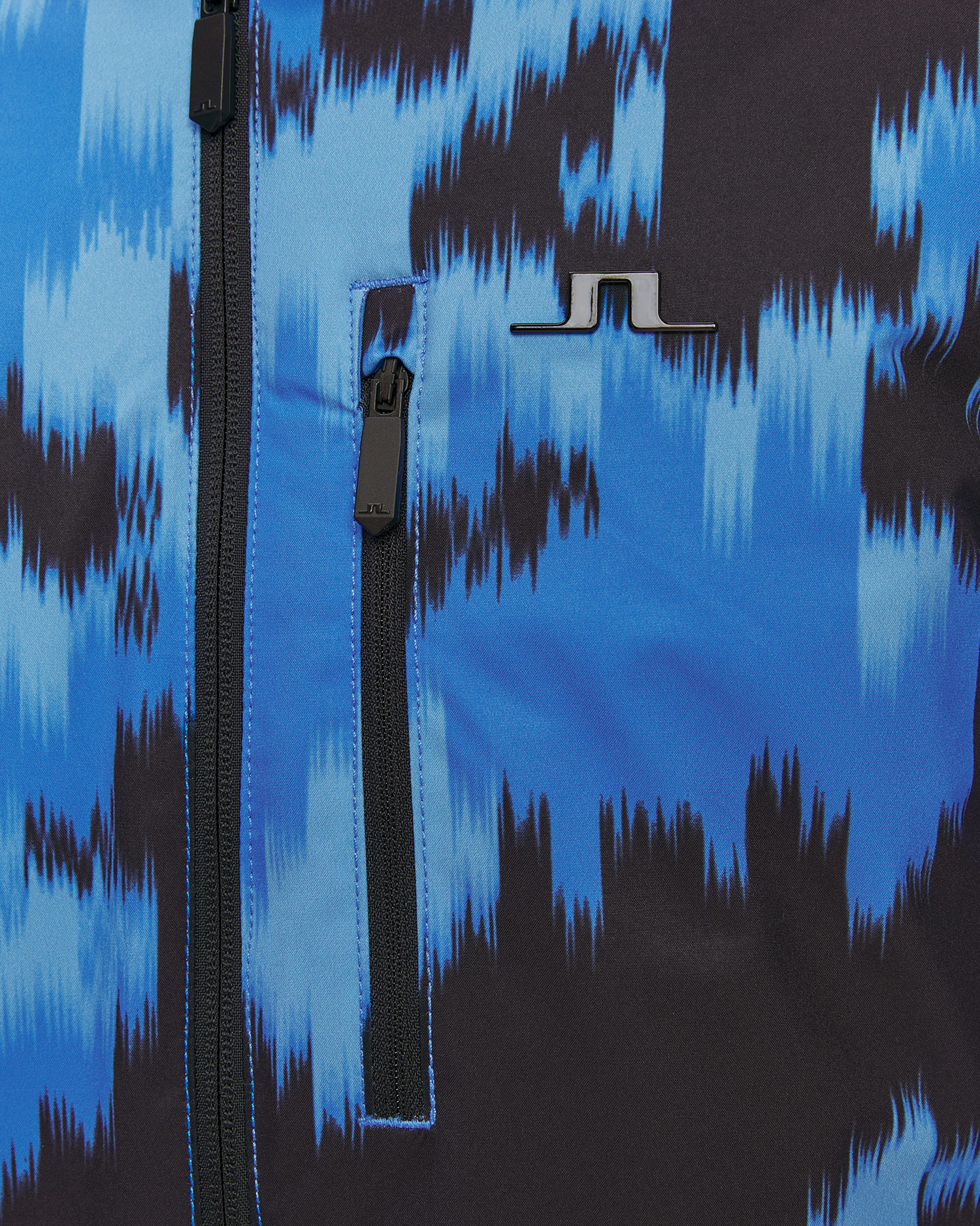 J.Lindeberg Ace Jacket Printed Herren-Skijacke in Blau und Schwarz