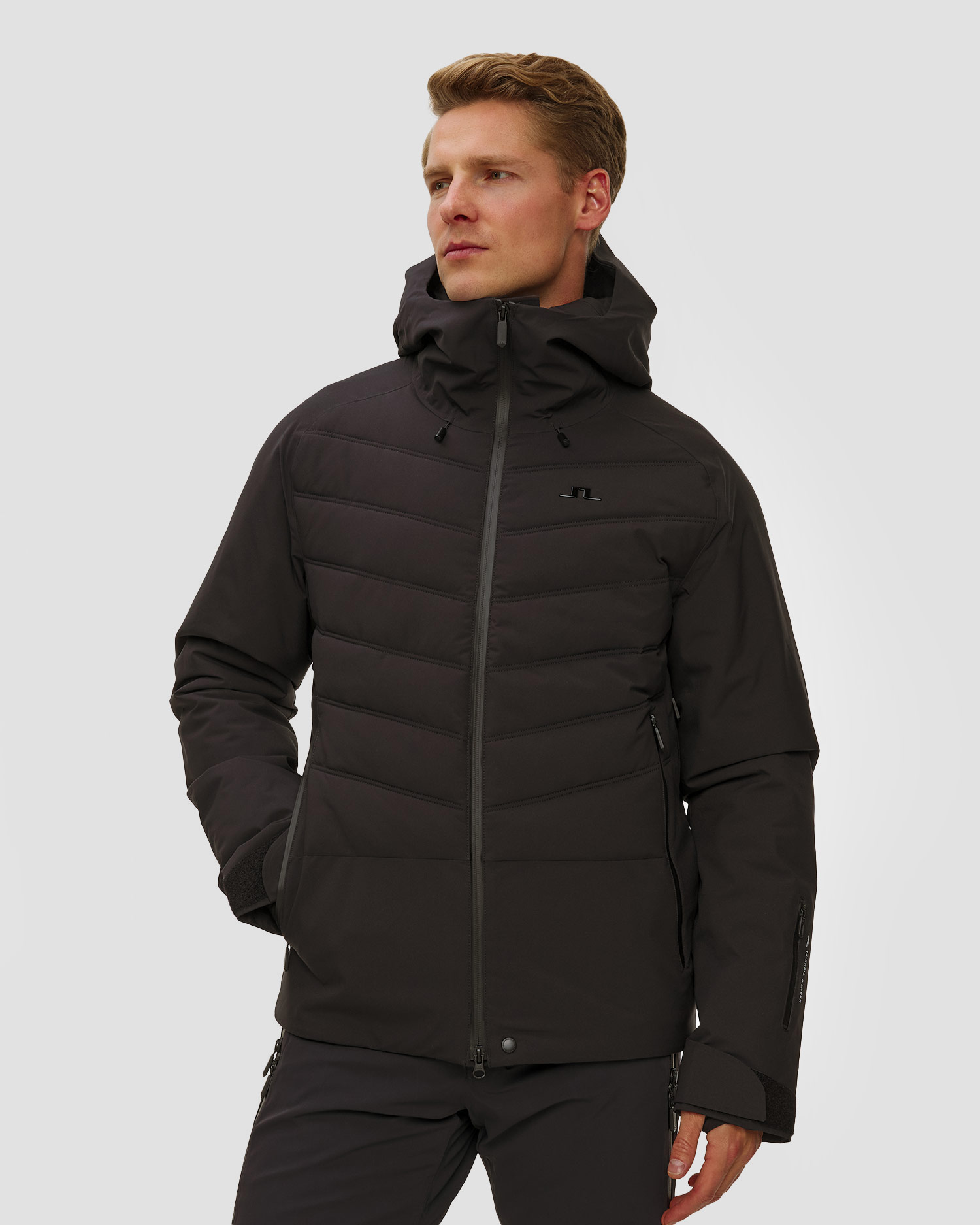 Giacca da sci da uomo J.Lindeberg Woody Jacket, Colore/Disegno: Czarny