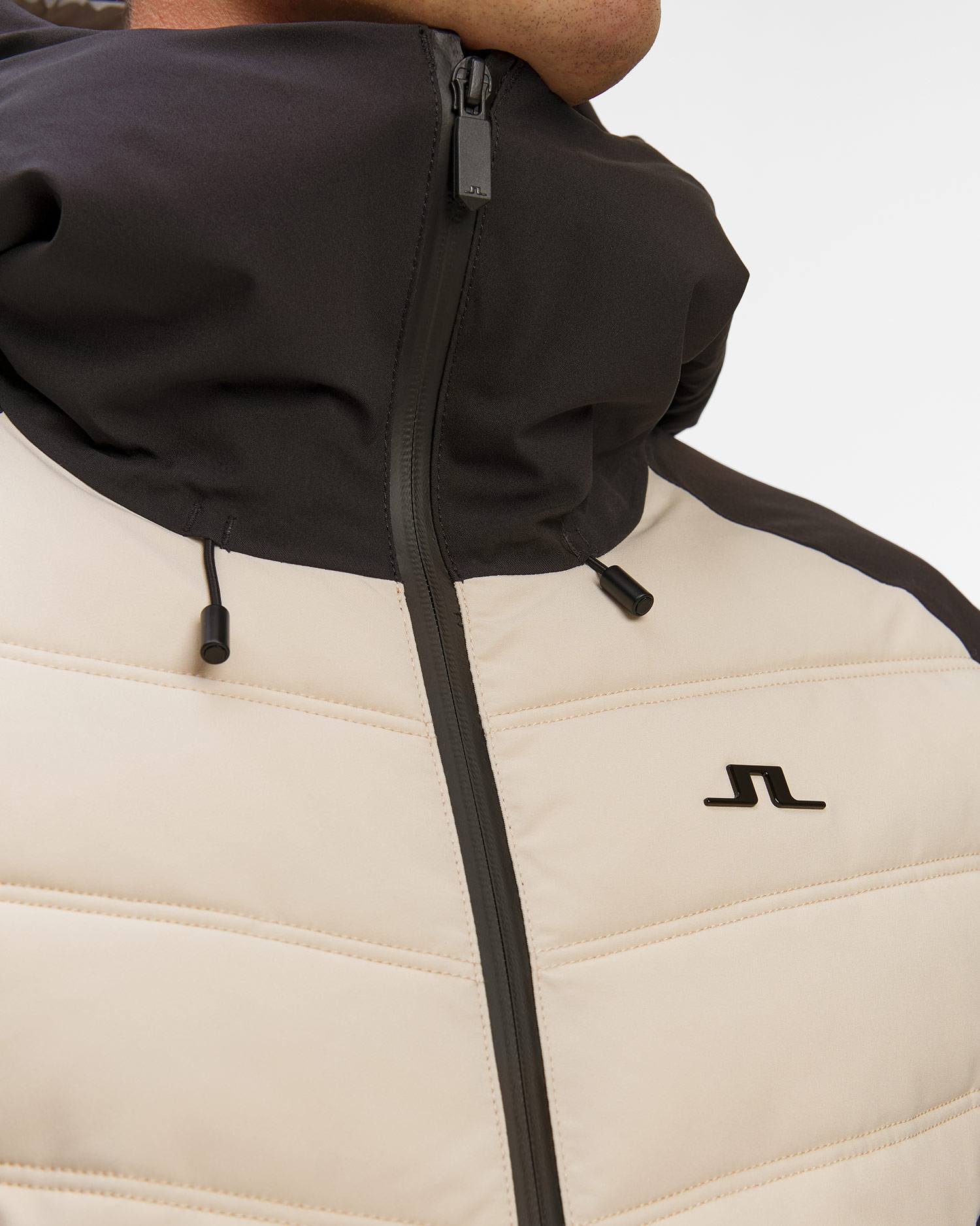 Giacca da sci da uomo J.Lindeberg Woody Jacket nero-crema