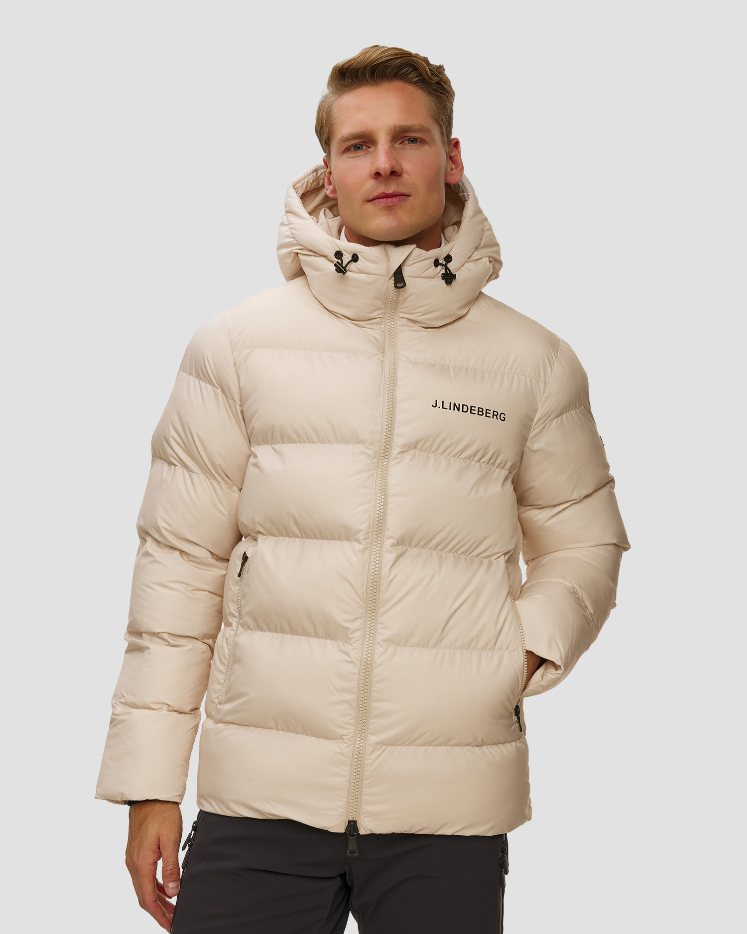 Giacca invernale da uomo J.Lindeberg Barek Padded Jacket beige