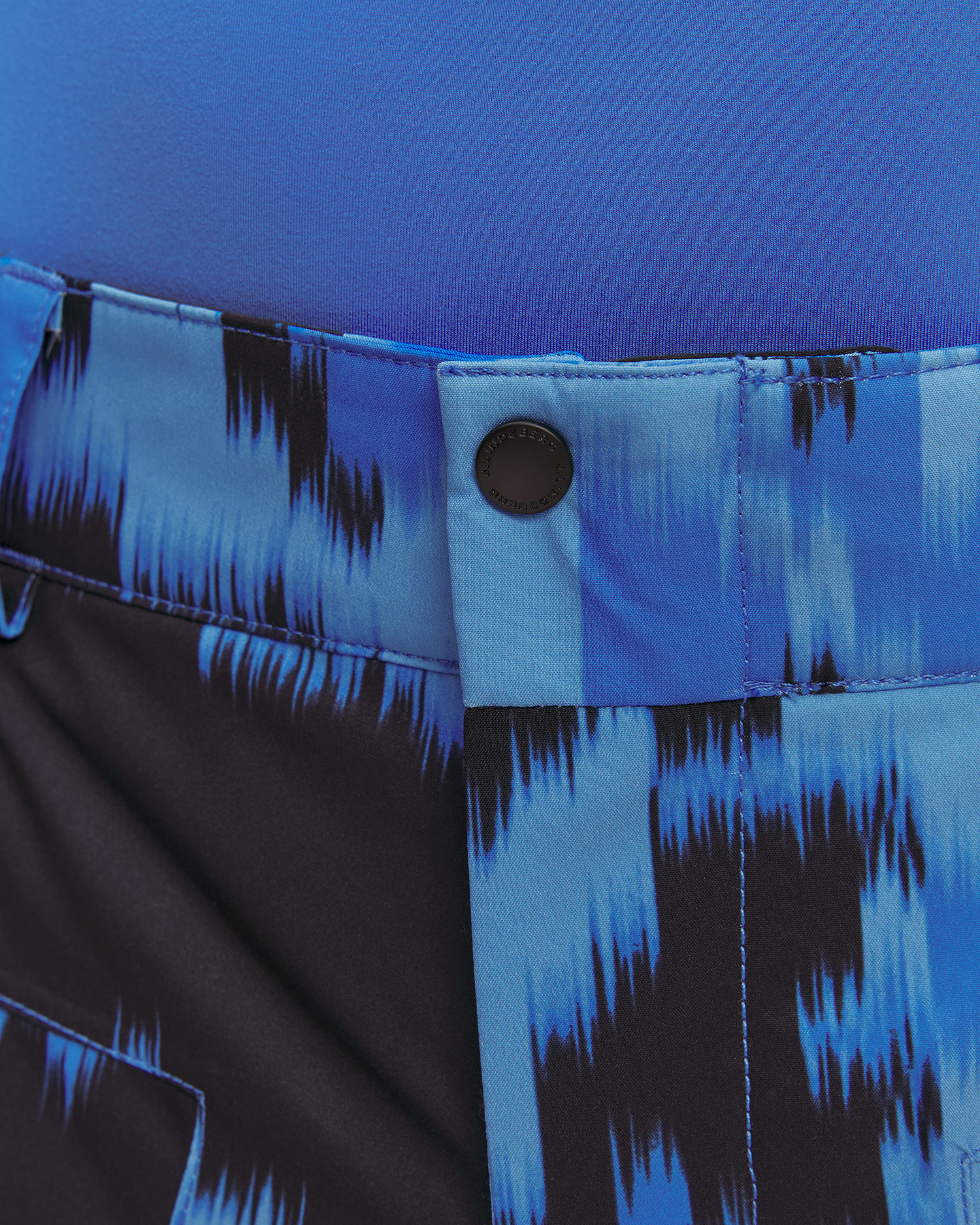 J.Lindeberg Clarke Pant Printed Herren-Skihose in Blau und Schwarz