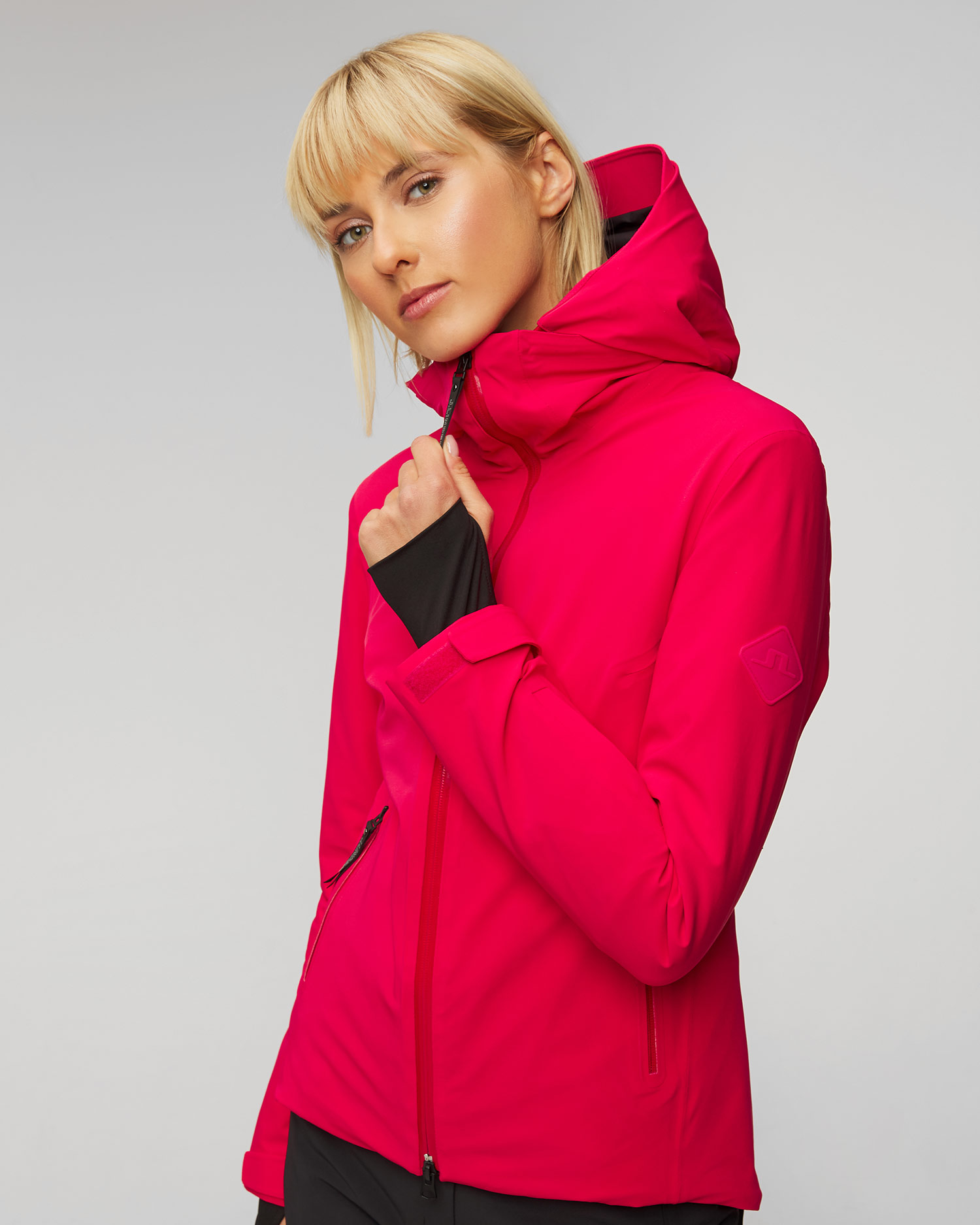 Women's red ski jacket J.Lindeberg Halo