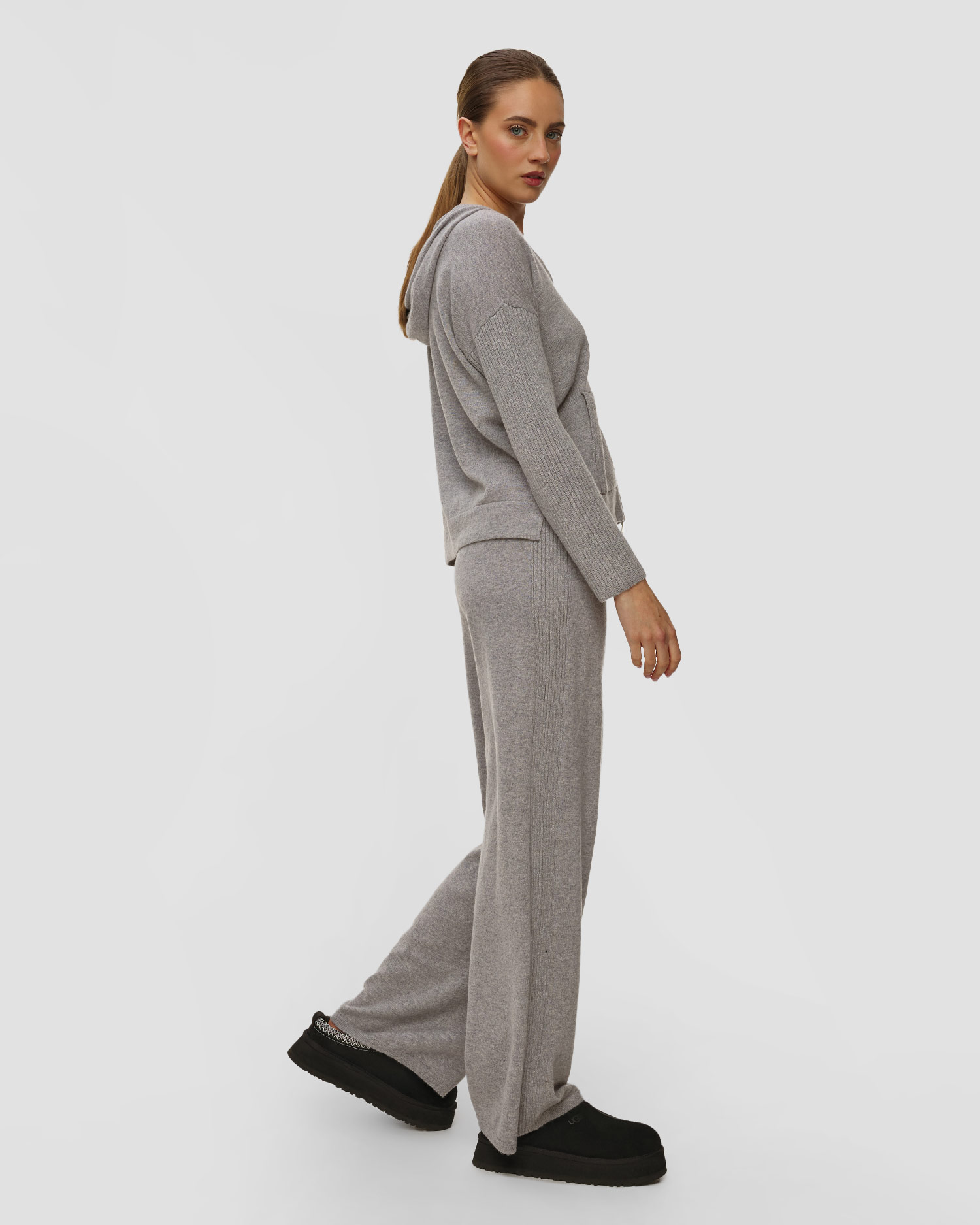 Gran Sasso Kaschmir-Set für Damen in Grau