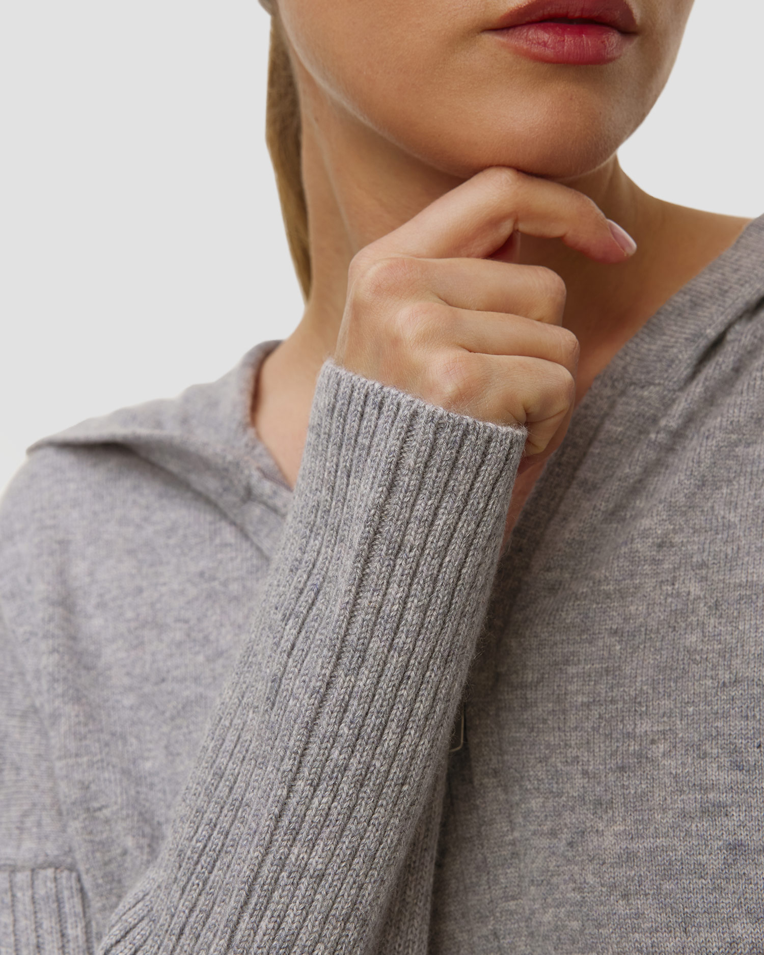 Gran Sasso Kaschmir-Set für Damen in Grau