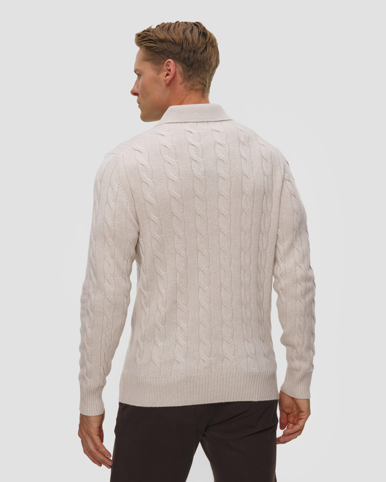 Gran Sasso Herren-Polopullover aus Kaschmir