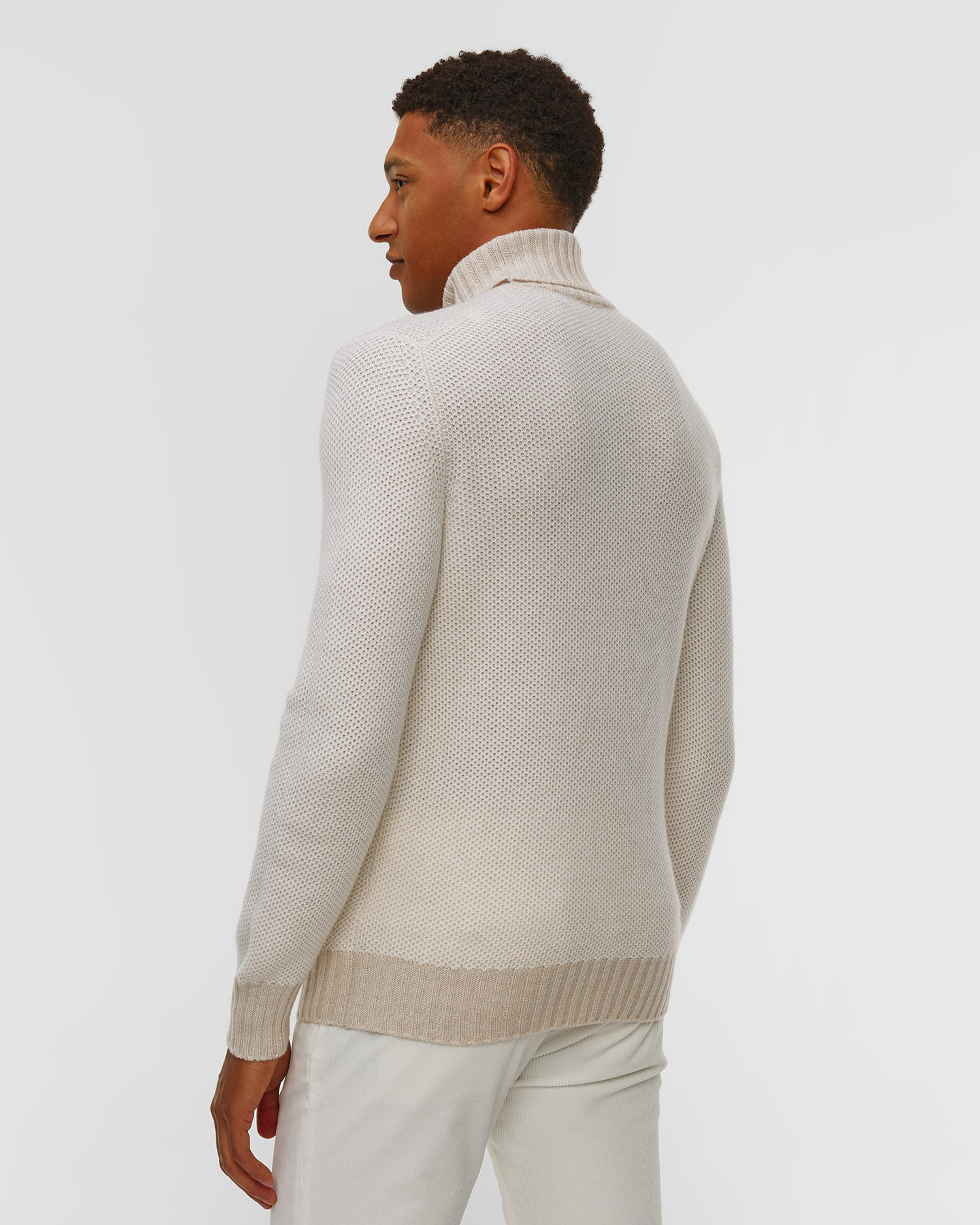 Pull à col roulé en cachemire pour hommes Gran Sasso