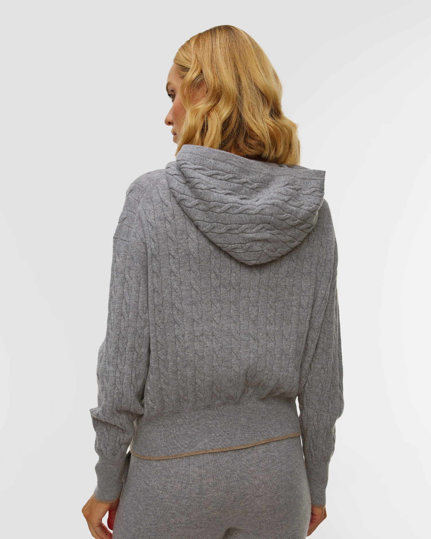 Pulover gri din cașmir pentru femei Gran Sasso