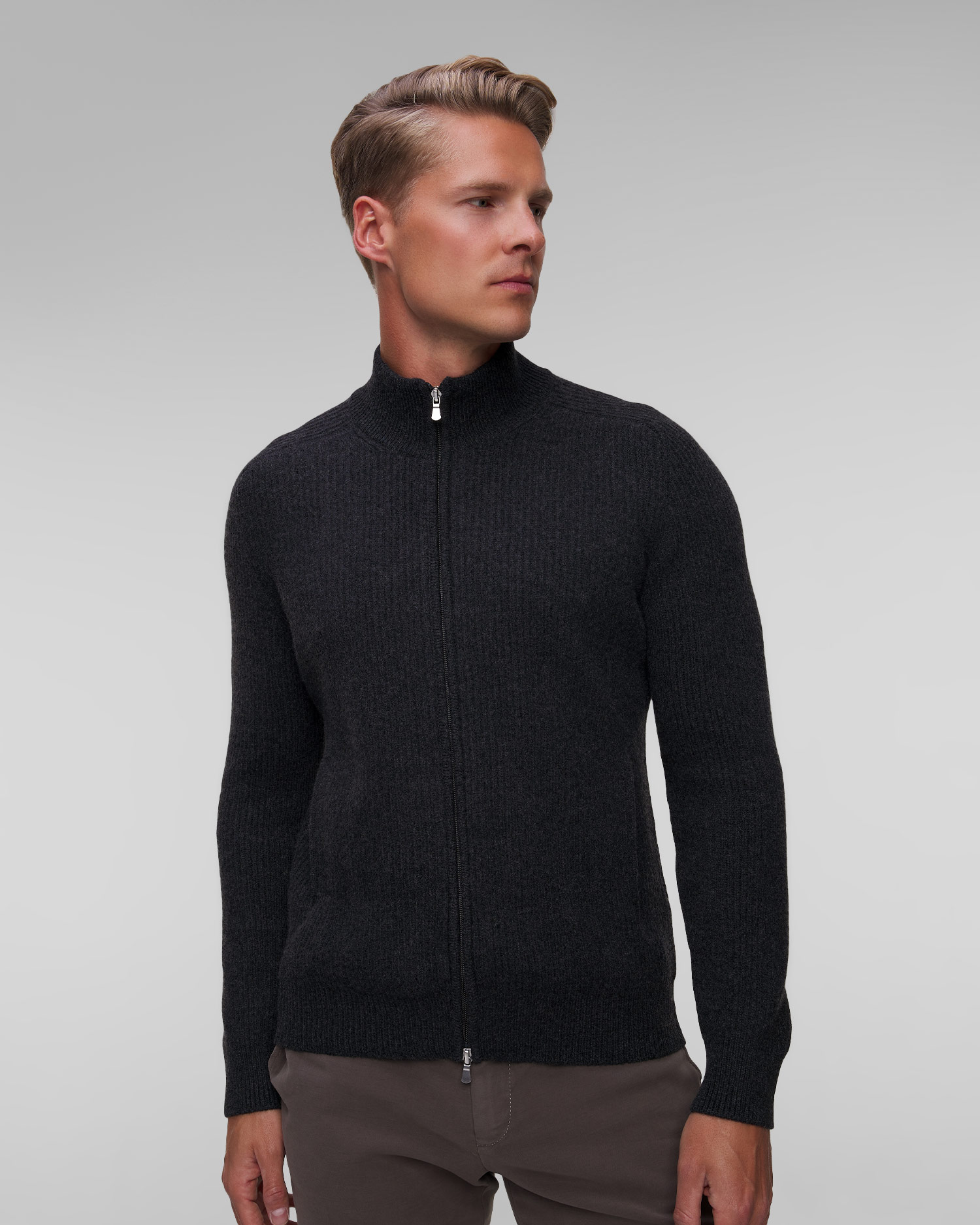 Kaszmirowy sweter rozpinany Gran Sasso