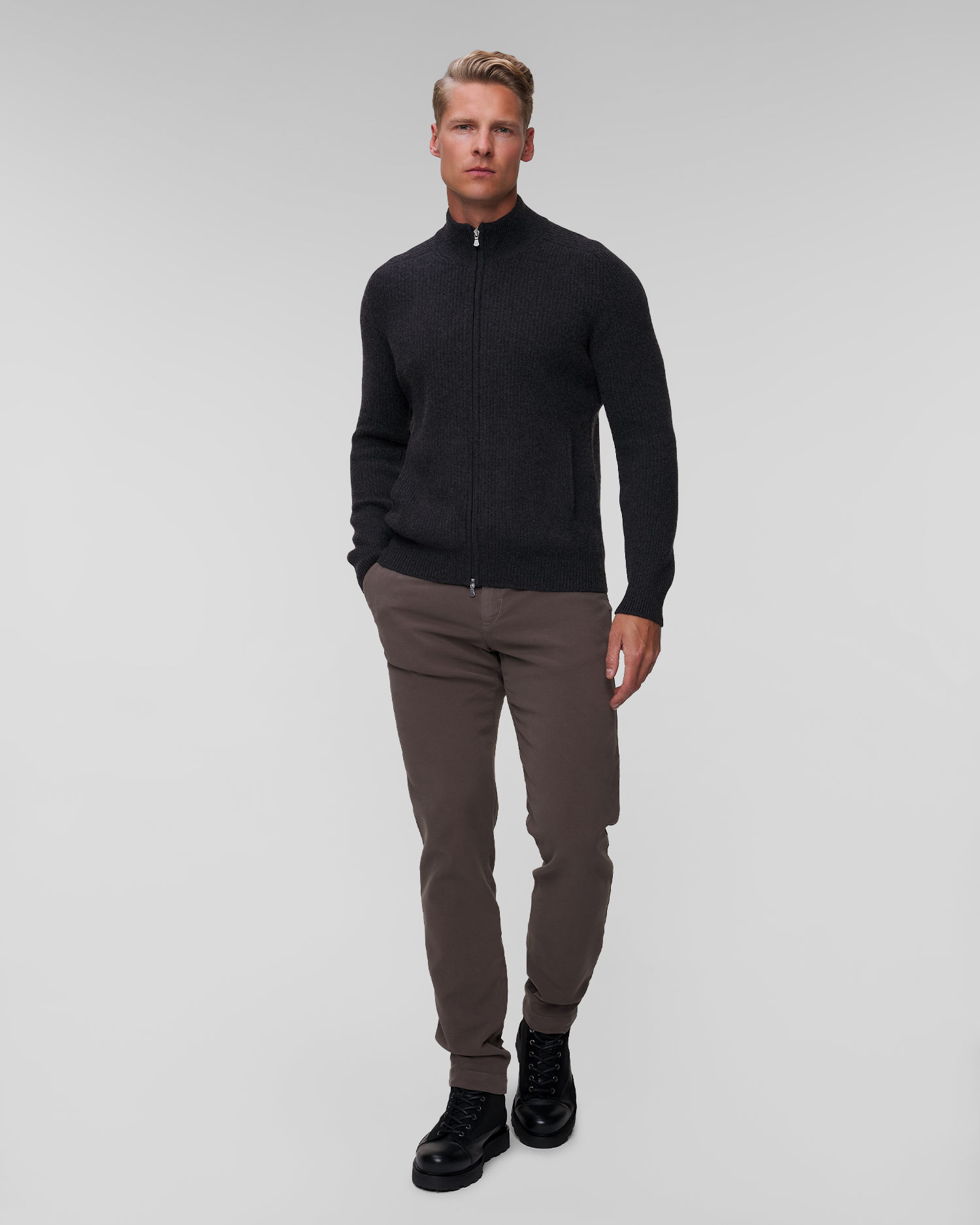 Cashmere zip-up sweater Gran Sasso