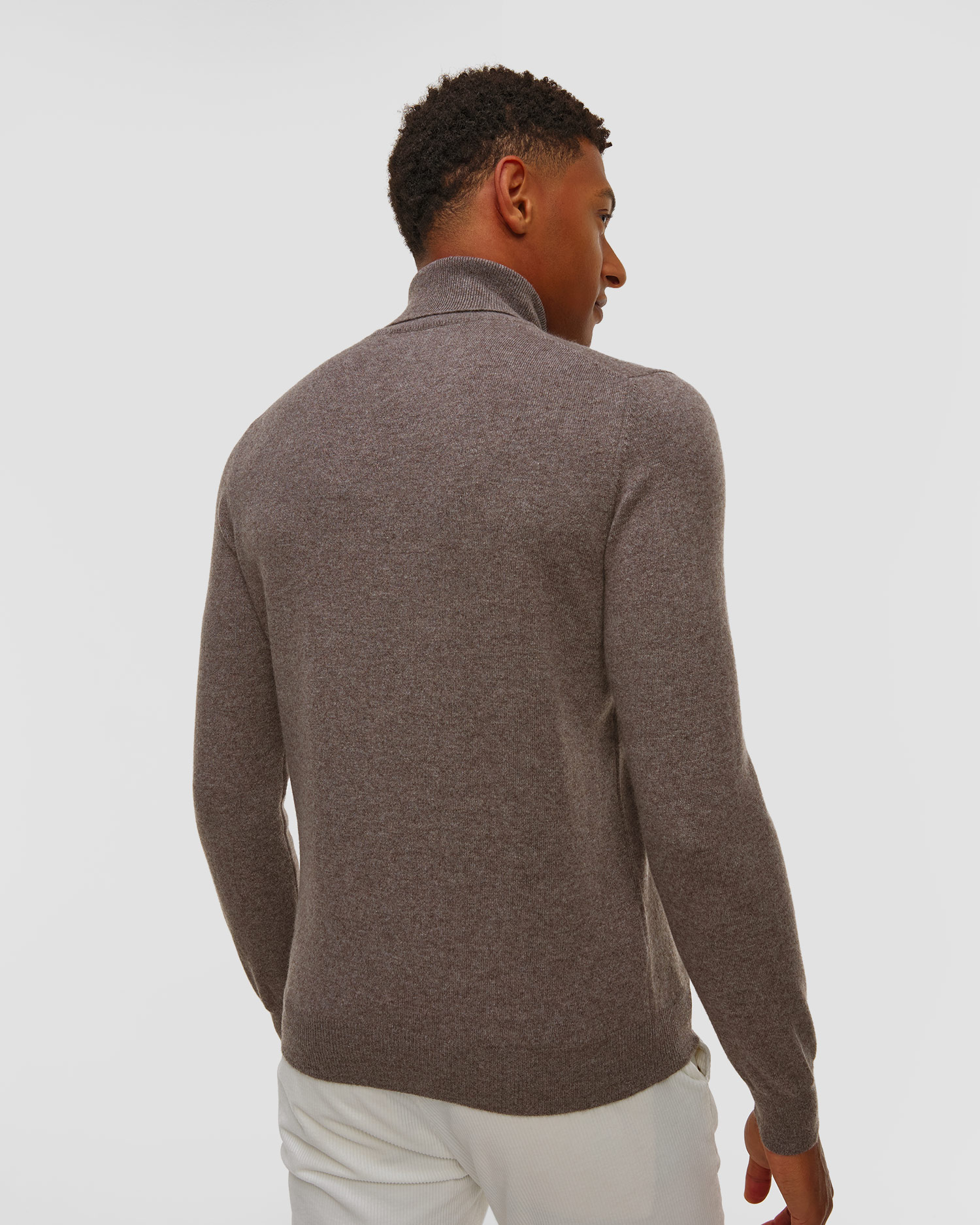 Pull à col roulé en cachemire pour hommes Gran Sasso