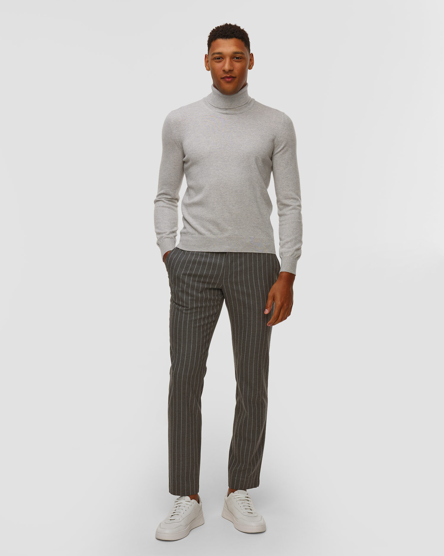 Sweter kaszmirowy z golfem męski Gran Sasso