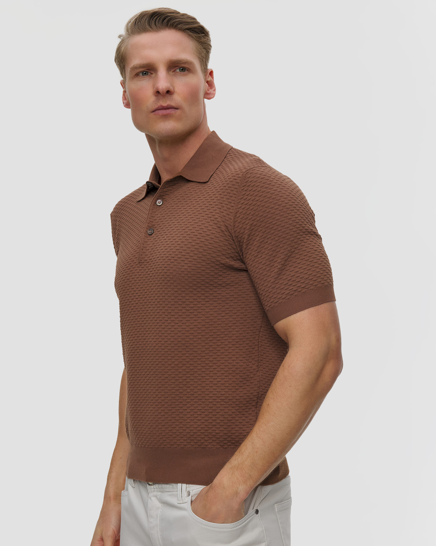 Polo en tricot pour hommes Gran Sasso