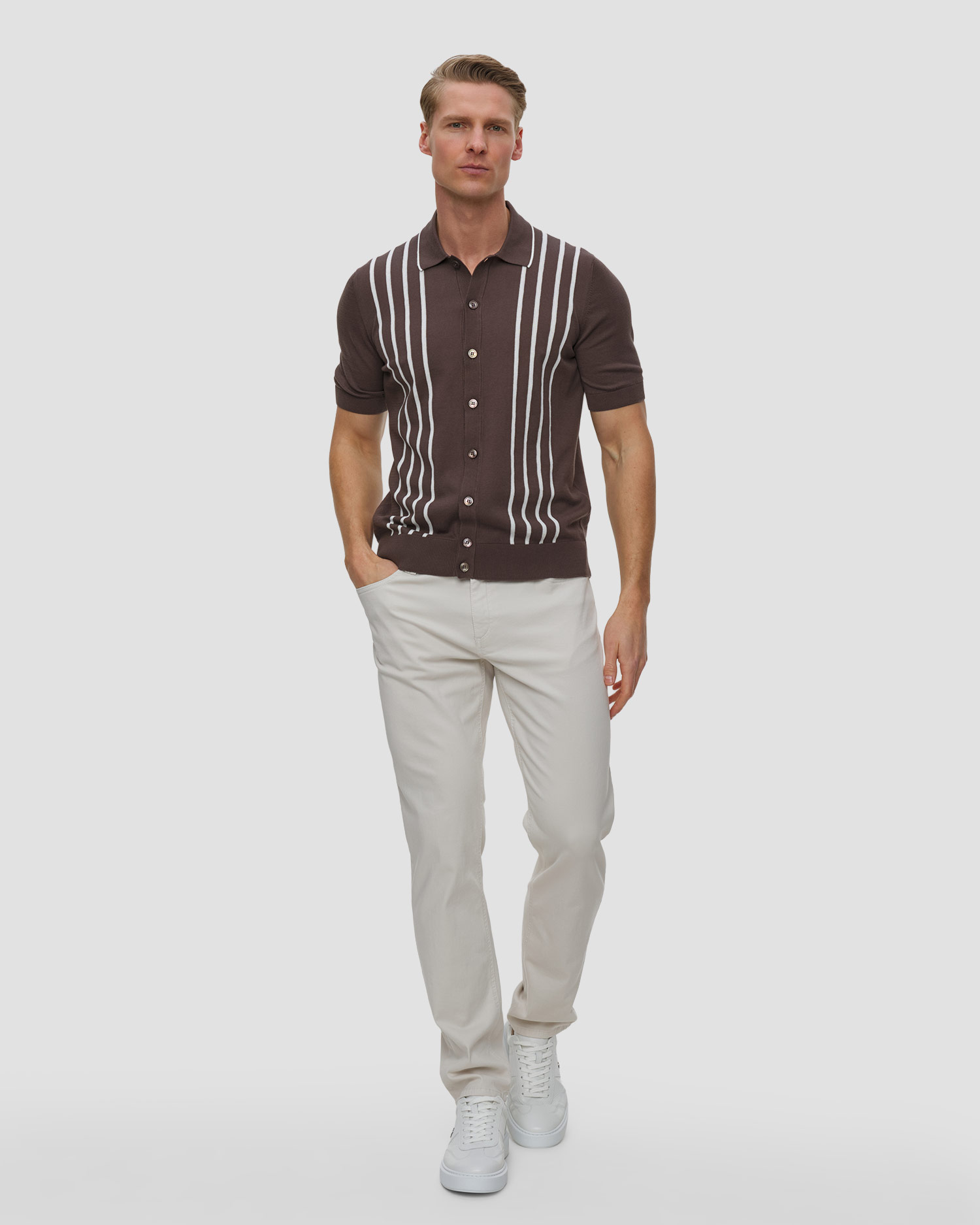 Polo dzianinowe męskie Gran Sasso