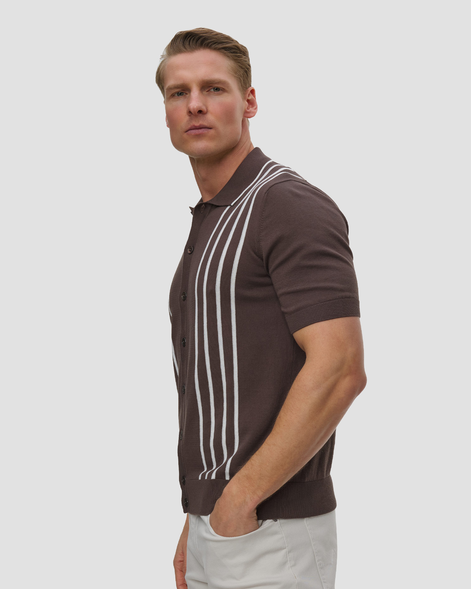 Polo dzianinowe męskie Gran Sasso