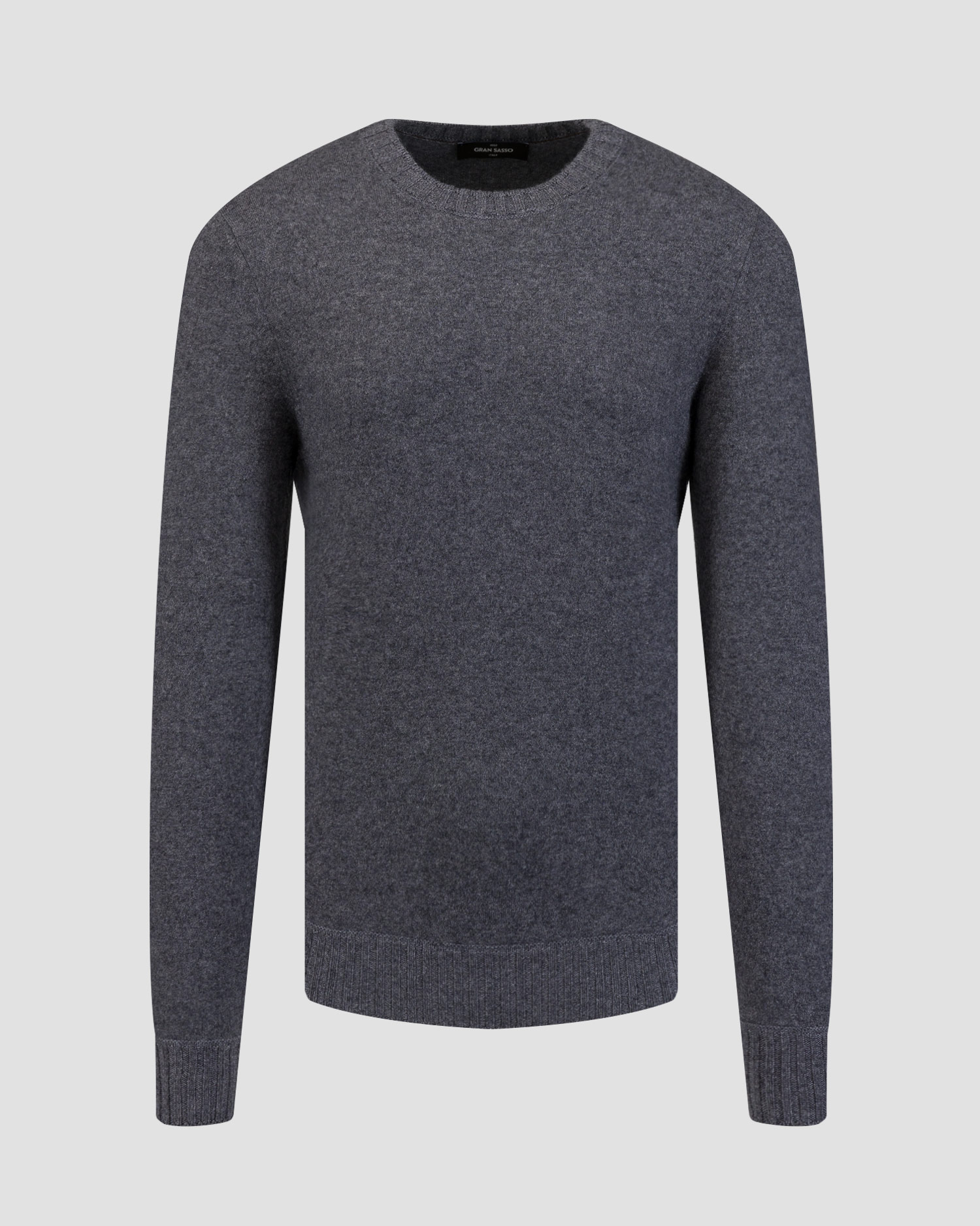 Maglione grigio in cashmere da uomo Gran Sasso