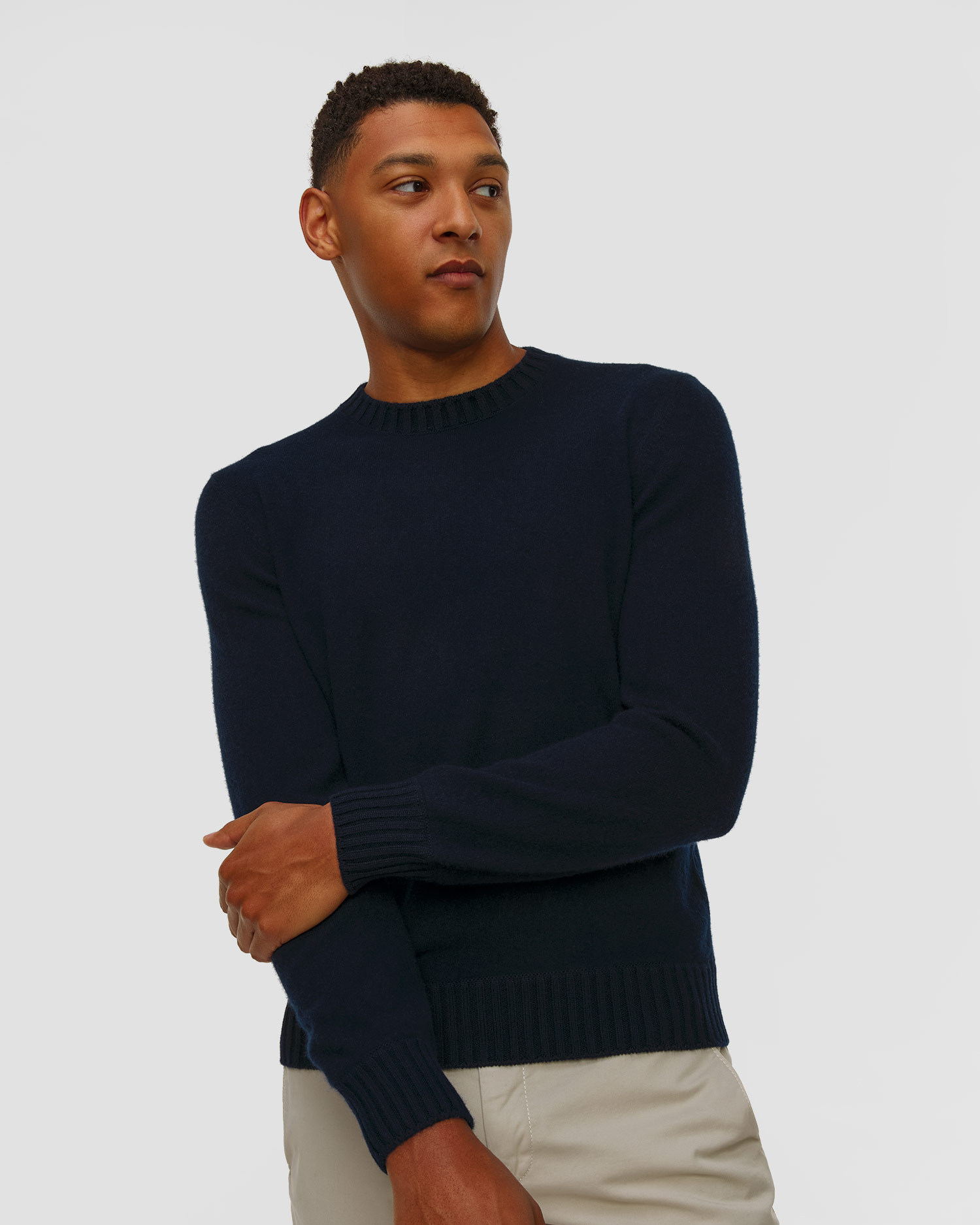 Pull bleu marine pour hommes Gran Sasso 