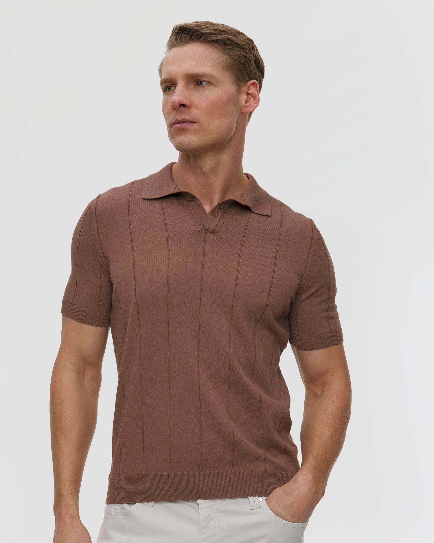 Polo dzianinowe męskie Gran Sasso