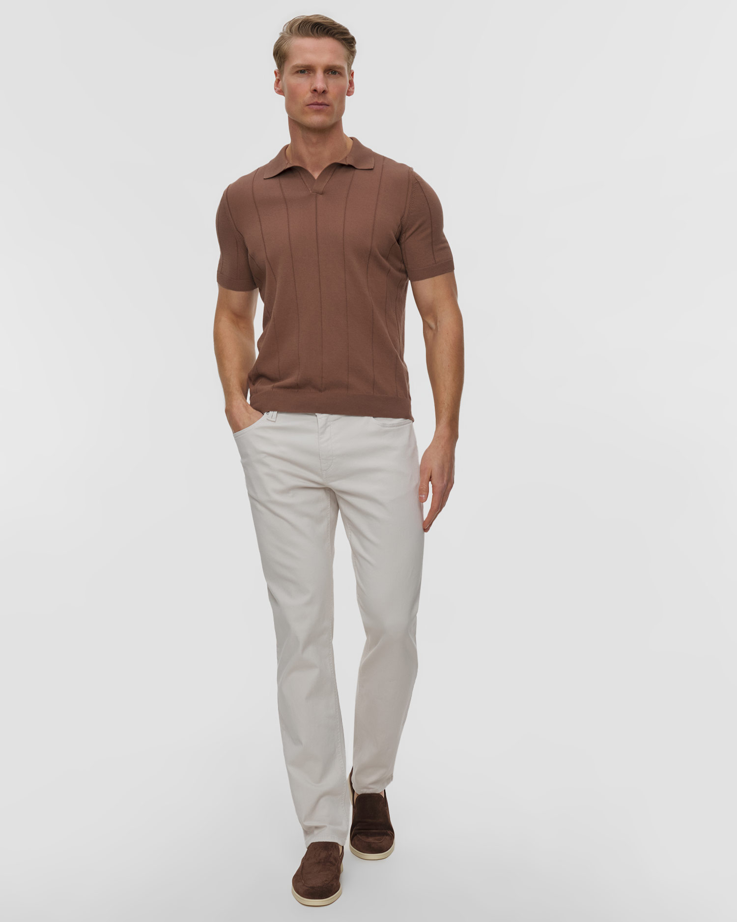 Polo dzianinowe męskie Gran Sasso