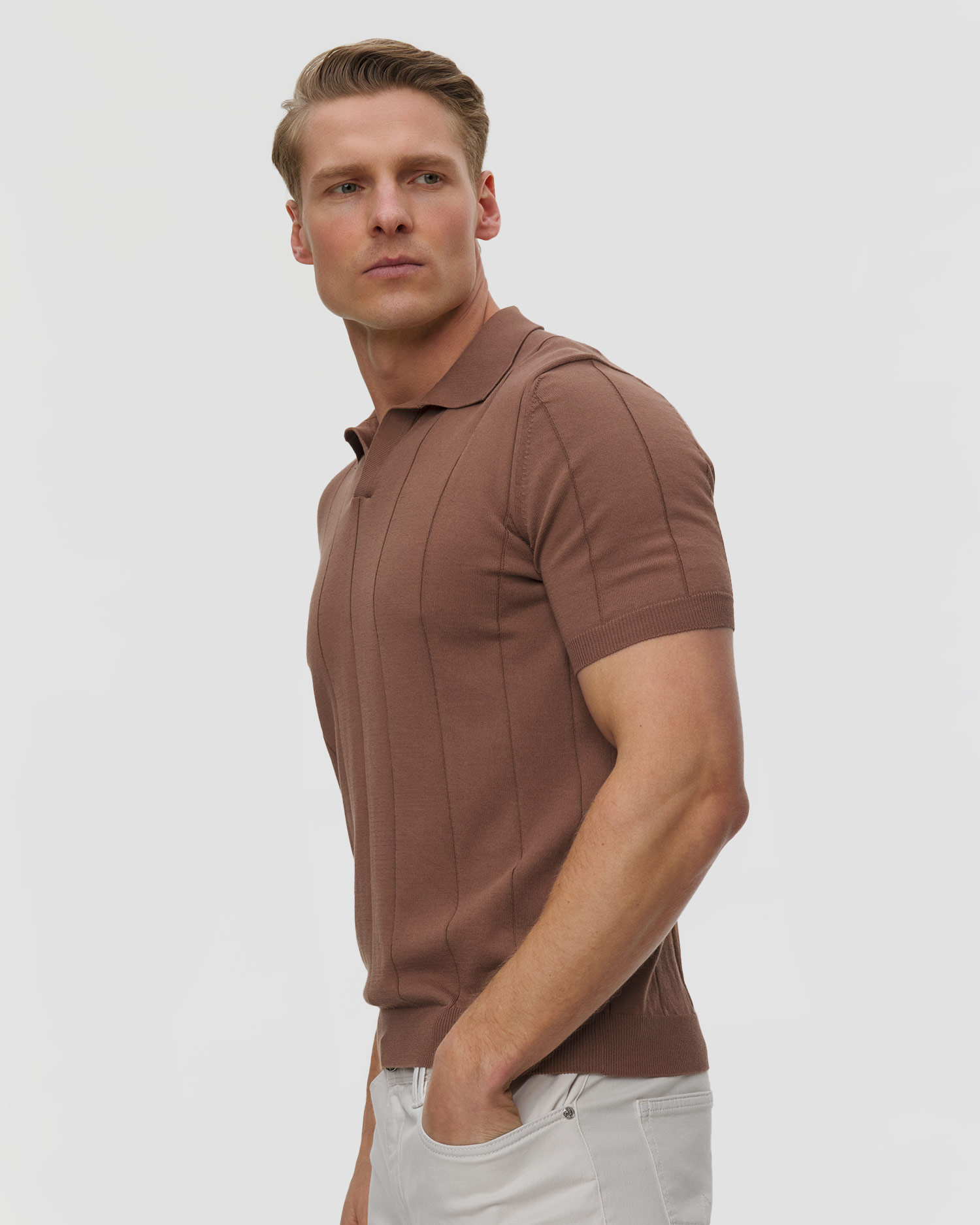 Polo dzianinowe męskie Gran Sasso