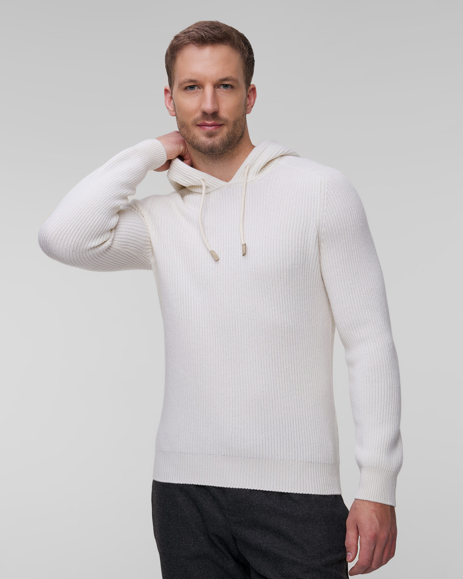 Sweter męski z kapturem Gran Sasso