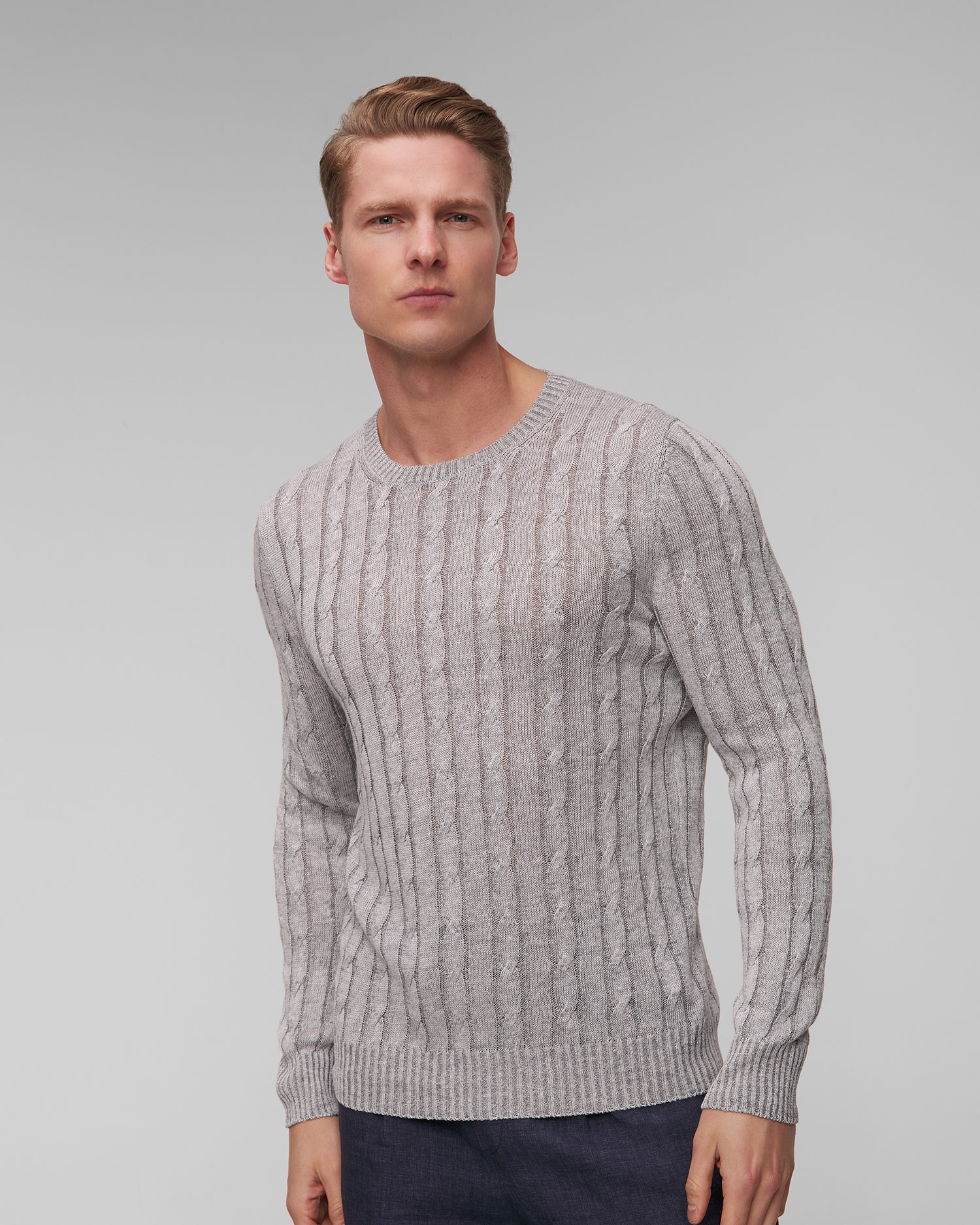 Sweter lniany męski Gran Sasso