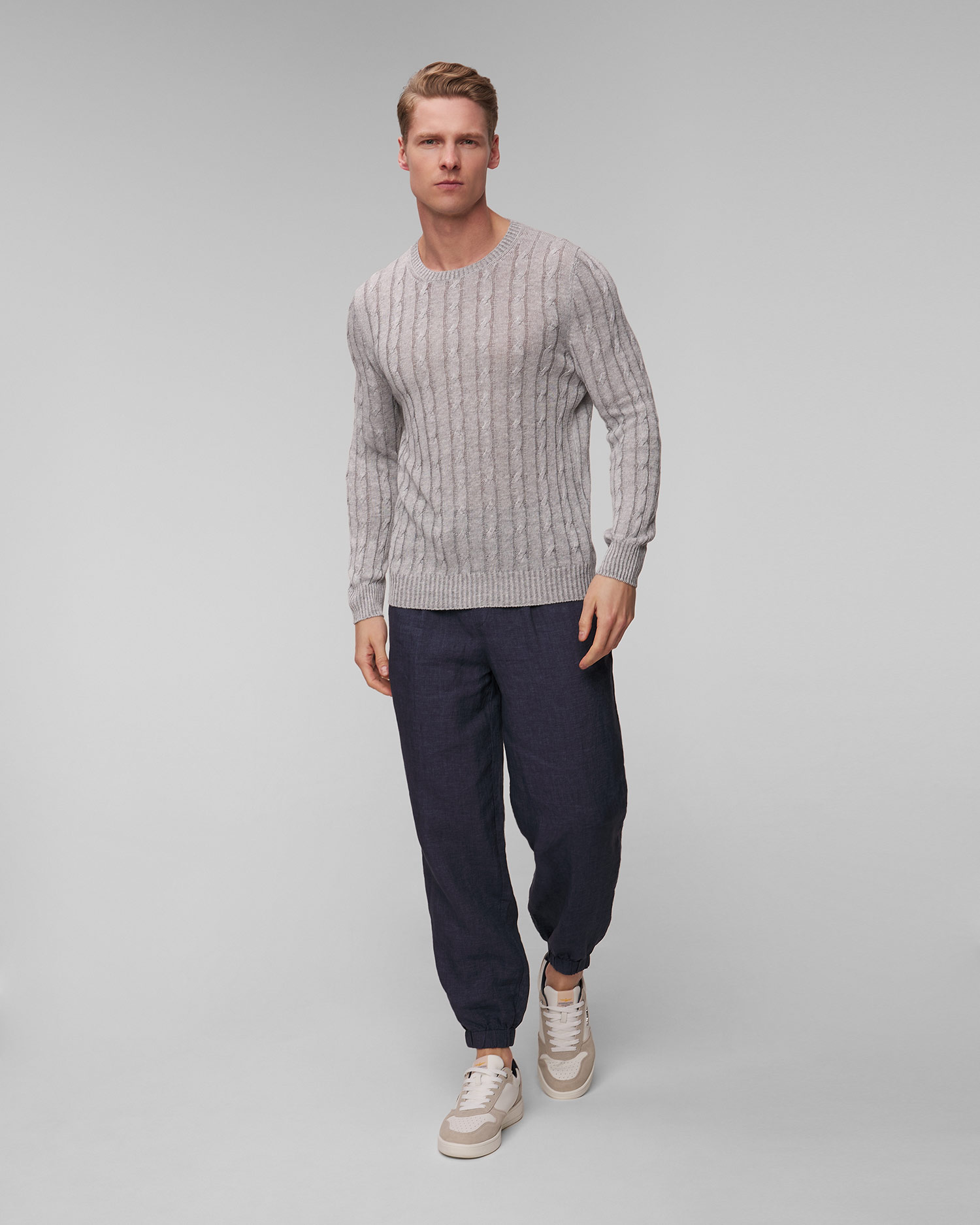 Men's linen sweater Gran Sasso