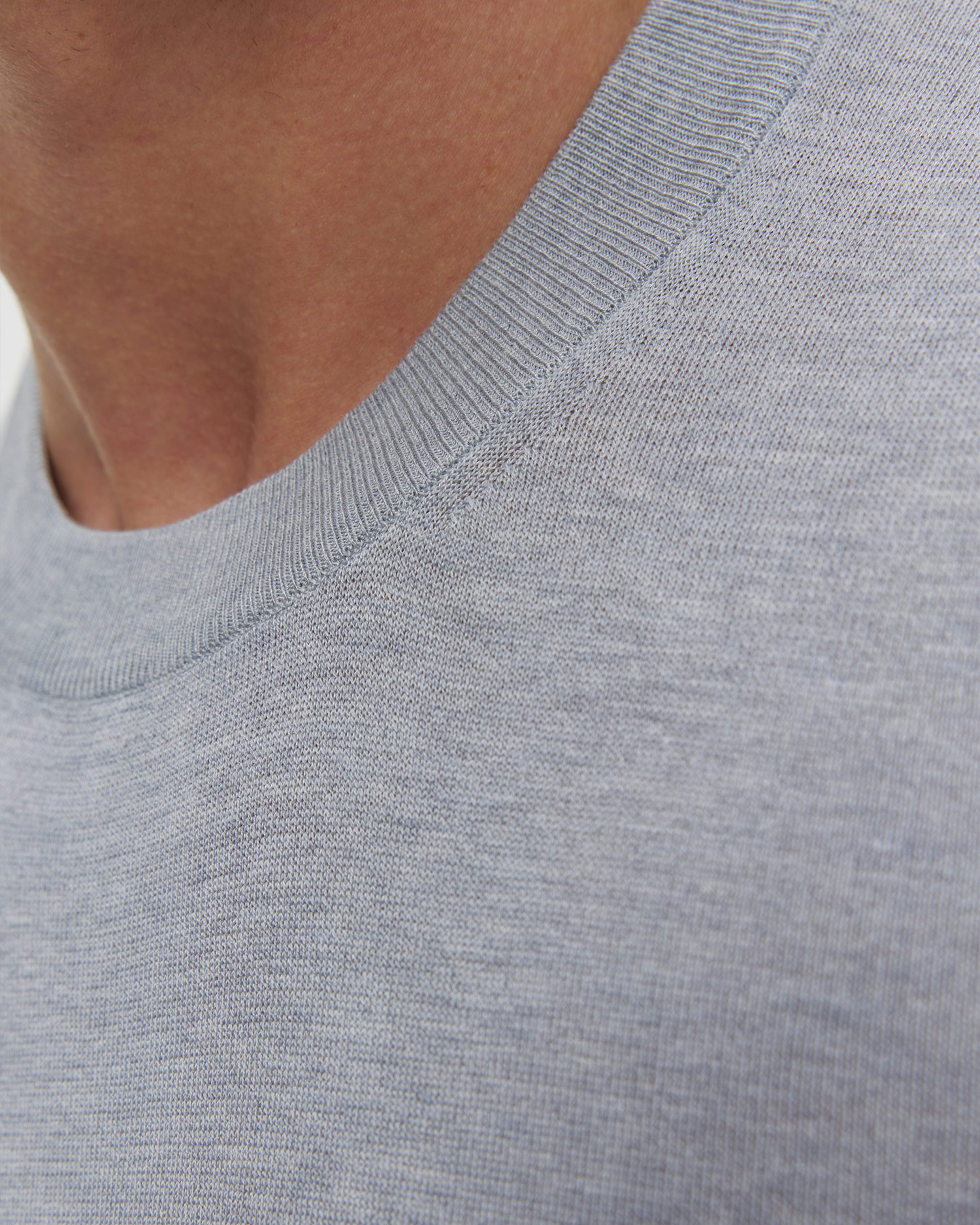 T-shirt jedwabny męski Gran Sasso