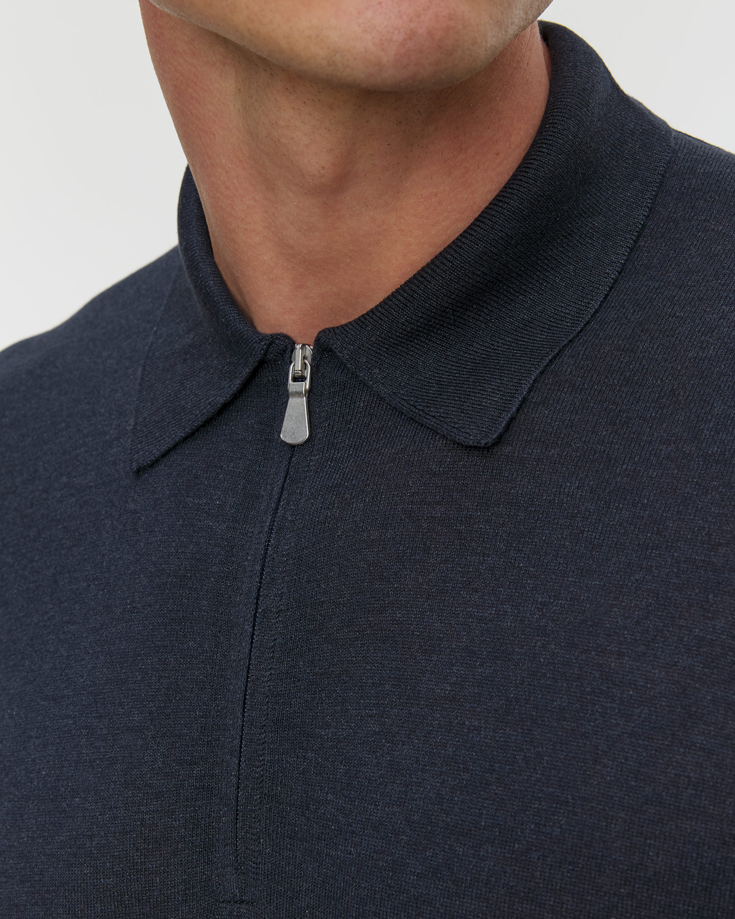 Polo jedwabne męskie Gran Sasso