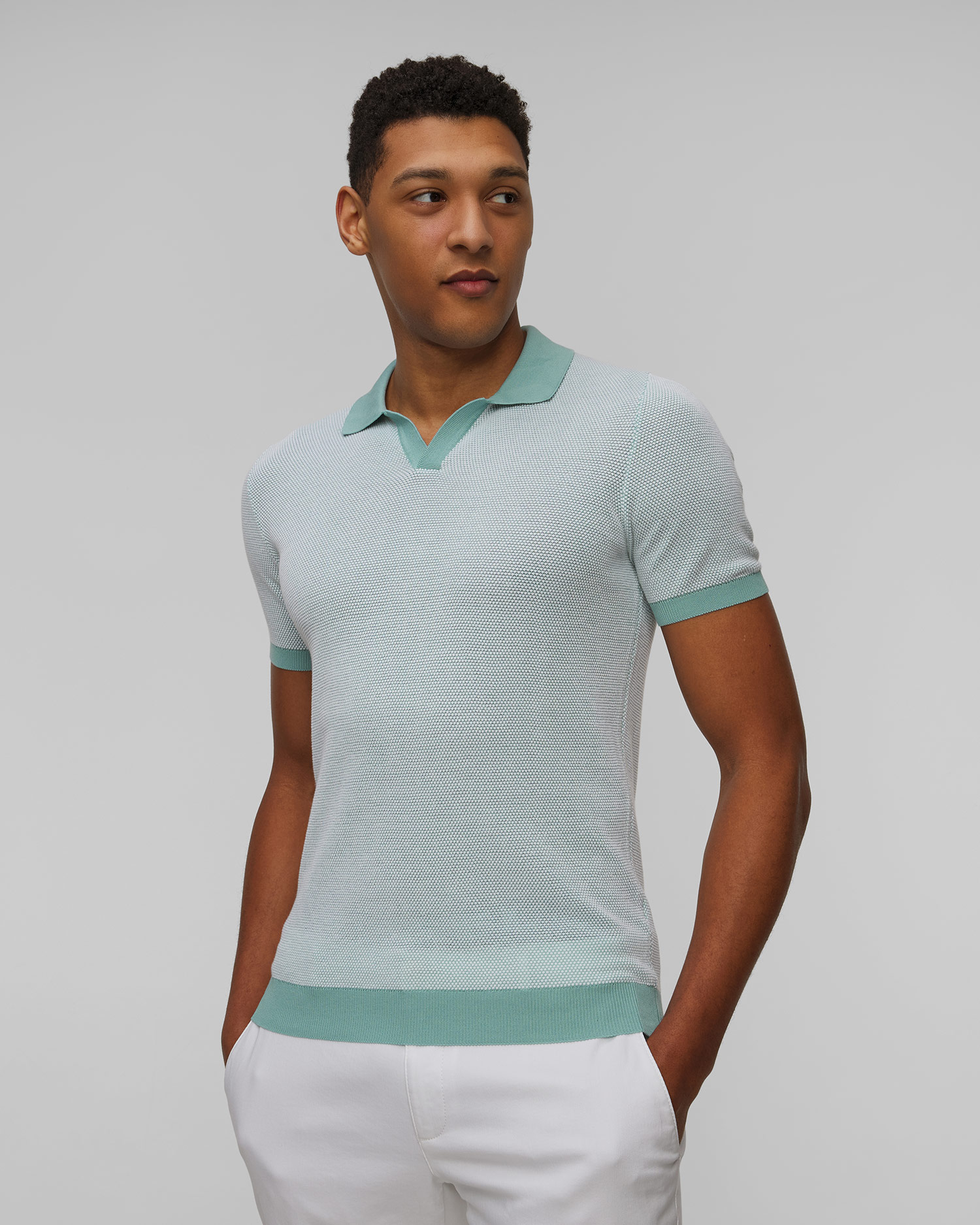 Bavlněná pánská polokošile Gran Sasso