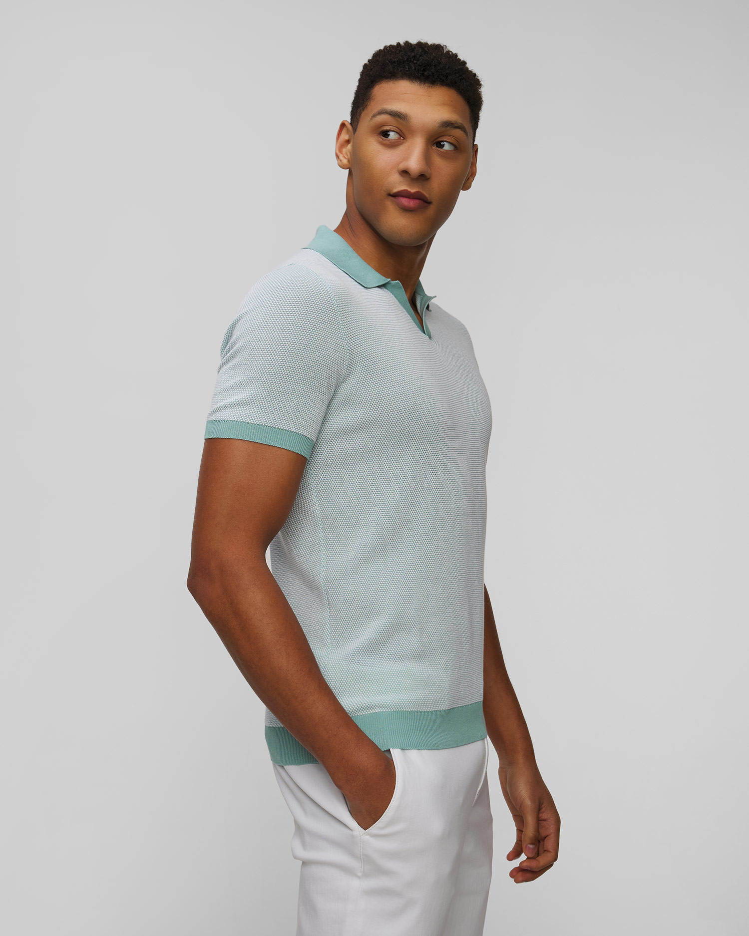 Bavlněná pánská polokošile Gran Sasso