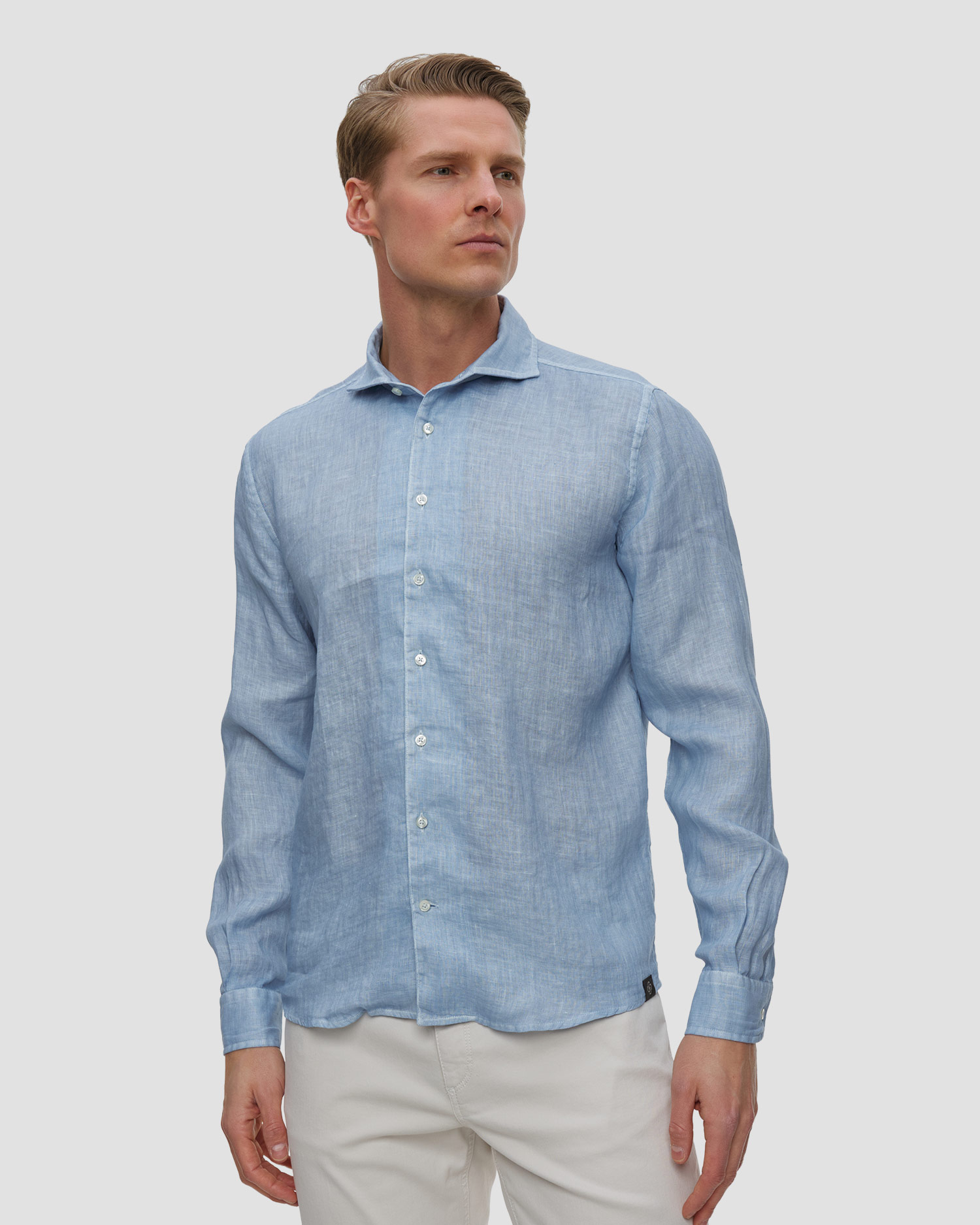 Chemise pour hommes Gran Sasso, Couleur: Niebieski
