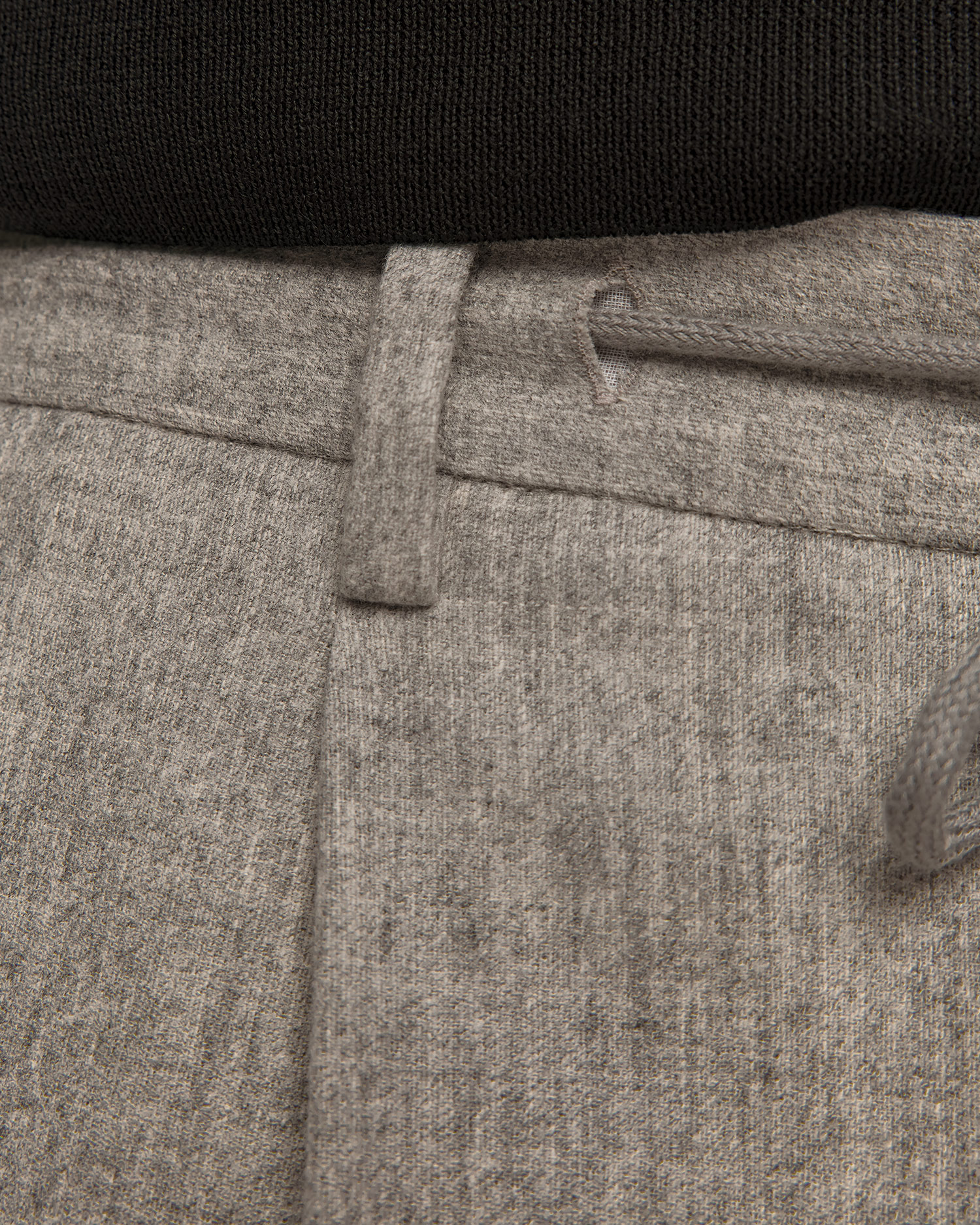 Szare spodnie wełniane męskie Gran Sasso