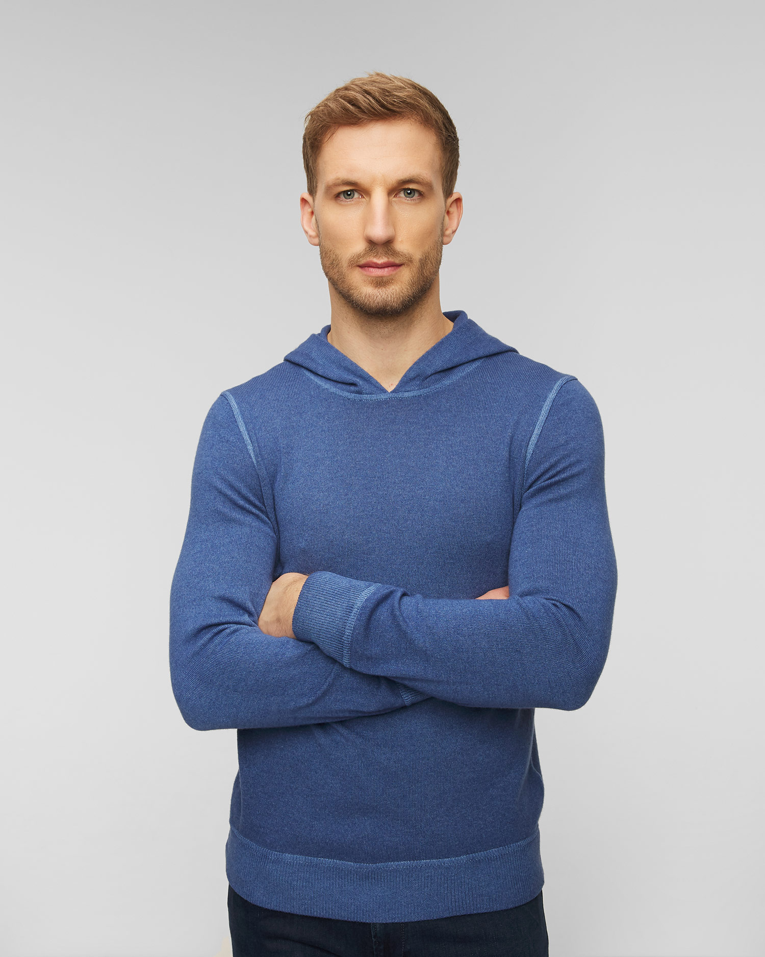 Sweter męski z kapturem Gran Sasso Vintage