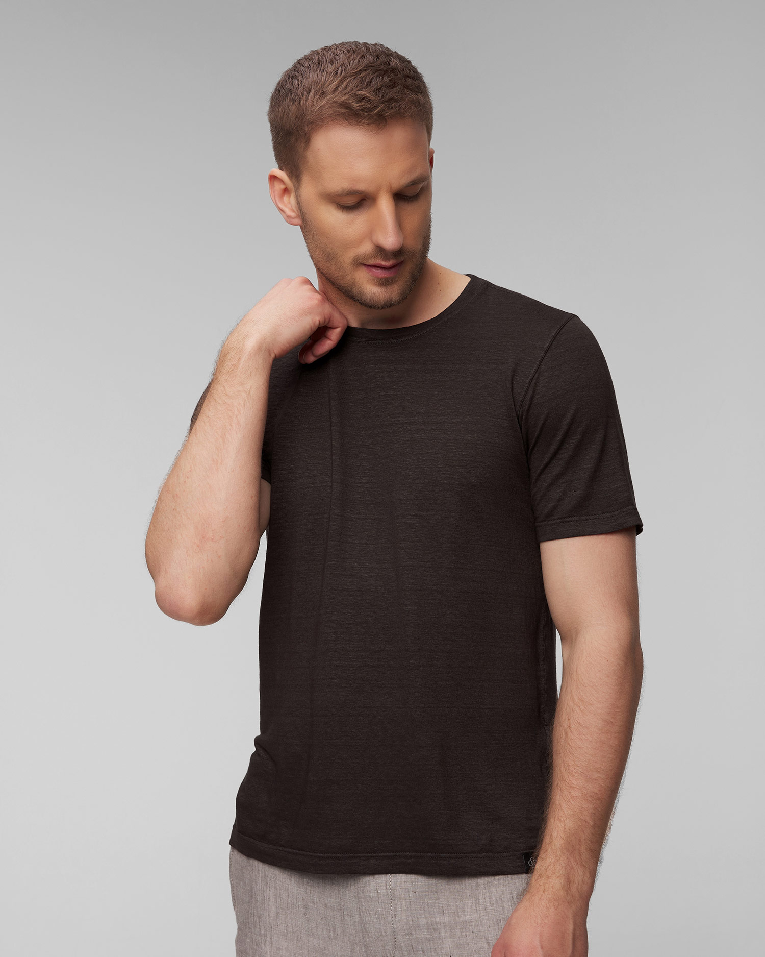 T-shirt lniany Gran Sasso Vintage